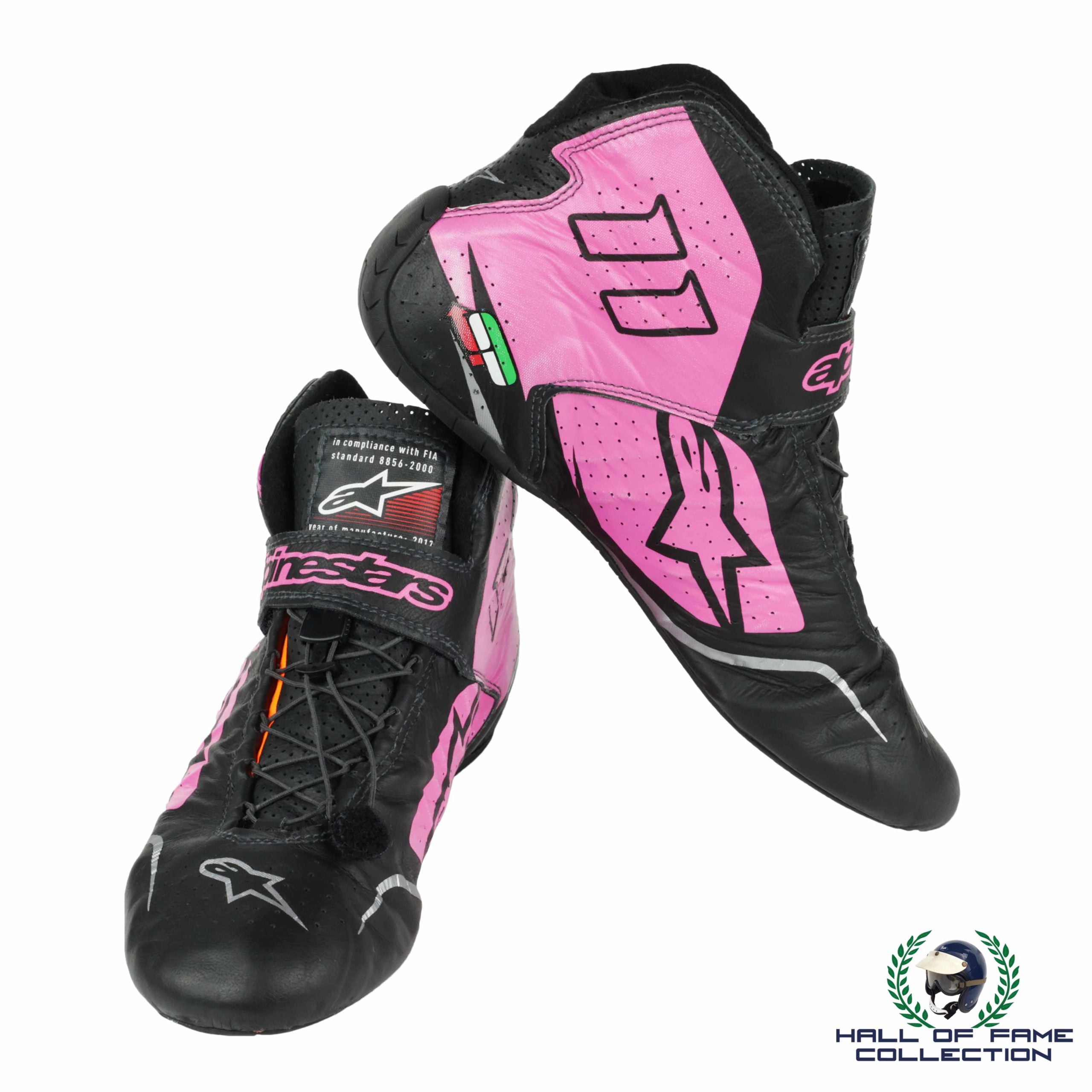 2017 Sergio Perez Race Used Force India Alpinestars F1 Boots