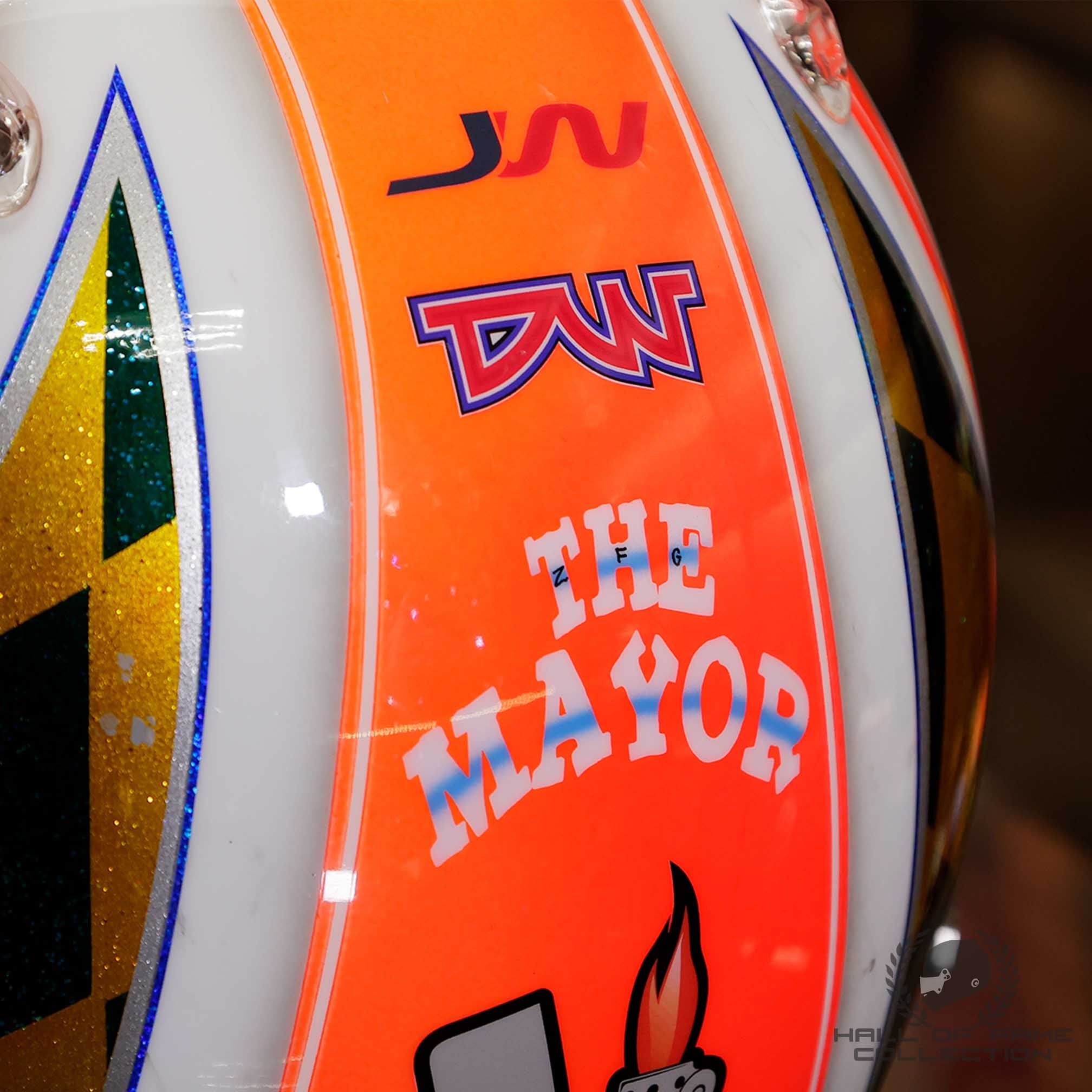 2017 James Hinchcliffe Signed Indy 500/Detroit/Texas Used Schmidt Peterson Motorsports IndyCar Helmet