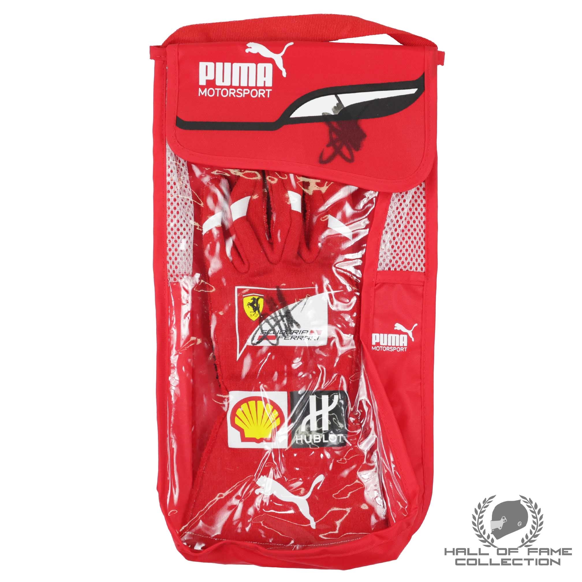 2017 Sebastian Vettel Signed Scuderia Ferrari F1 Single Glove