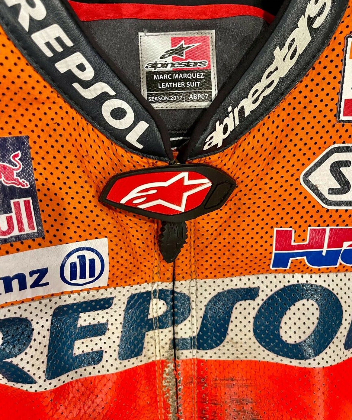 2017 Marc Márquez Race Worn World Championship Winning Season Repsol Honda MotoGp Suit