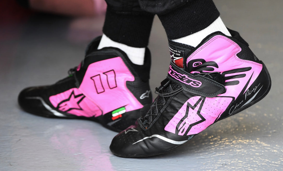 2017 Sergio Perez Race Used Force India Alpinestars F1 Boots