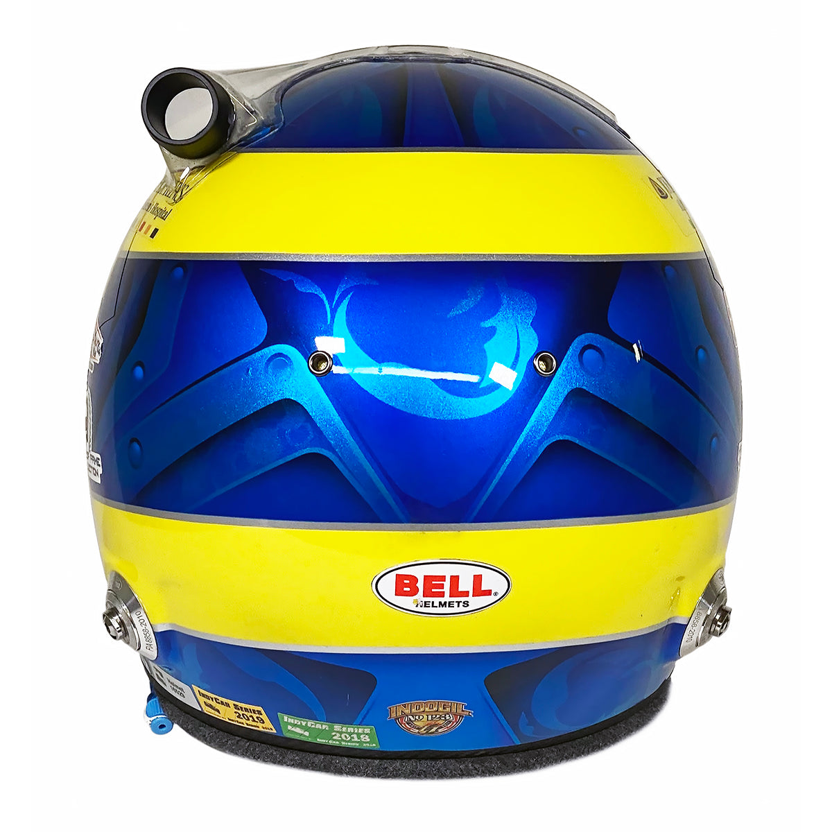 2018-20 Sebastien Bourdais Race Used Coyne Vasser Sullivan/AJ Foyt Racing IndyCar Bell HP-7 Helmet