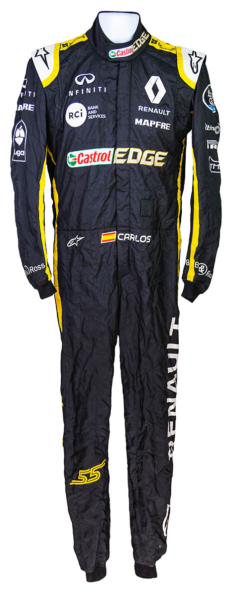 2018 Carlos Sainz Race Used Renault F1 Suit