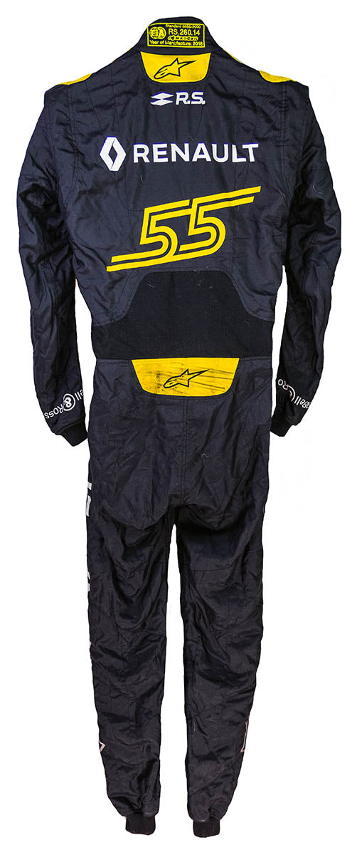 2018 Carlos Sainz Race Used Renault F1 Suit