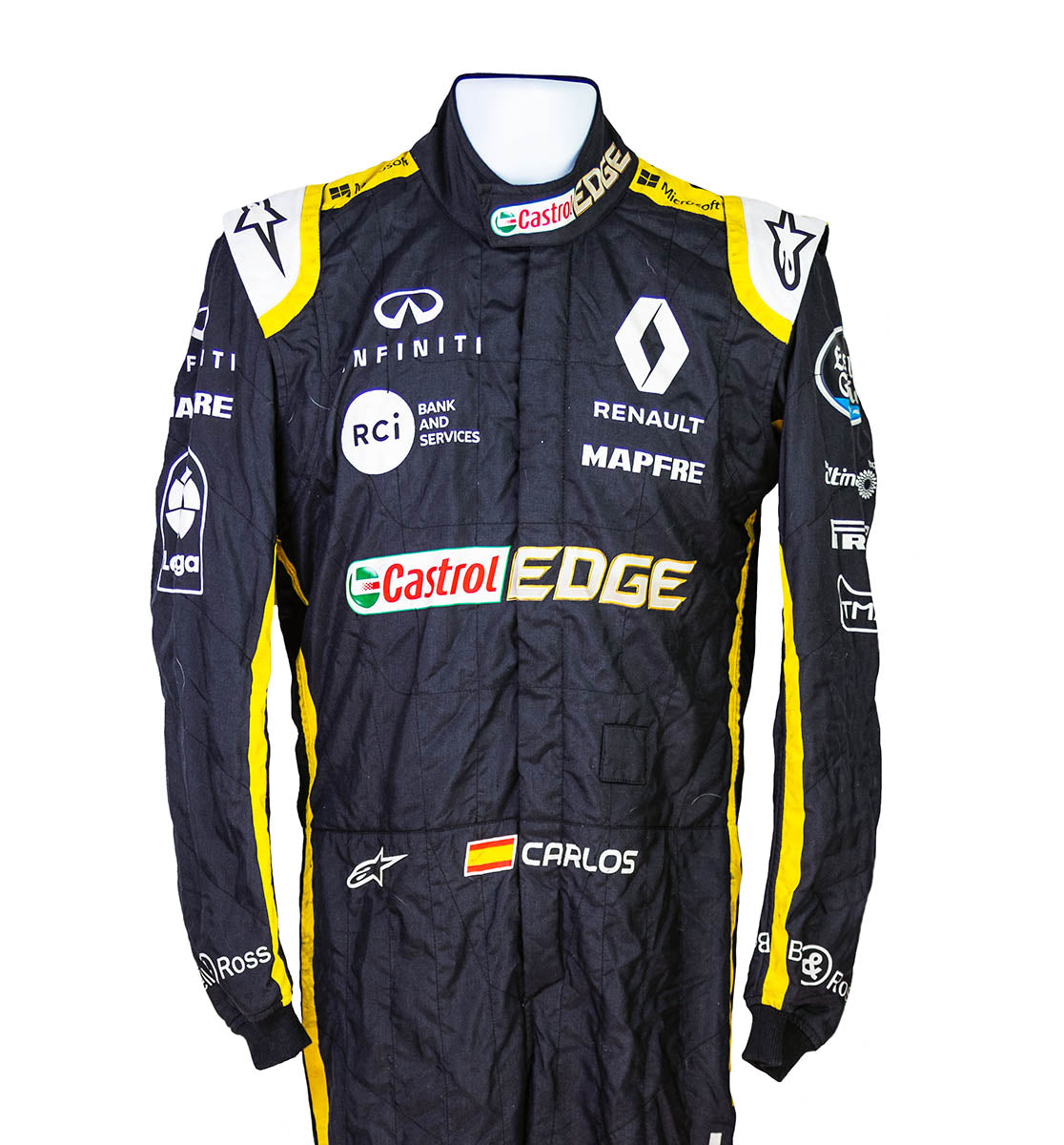 2018 Carlos Sainz Race Used Renault F1 Suit