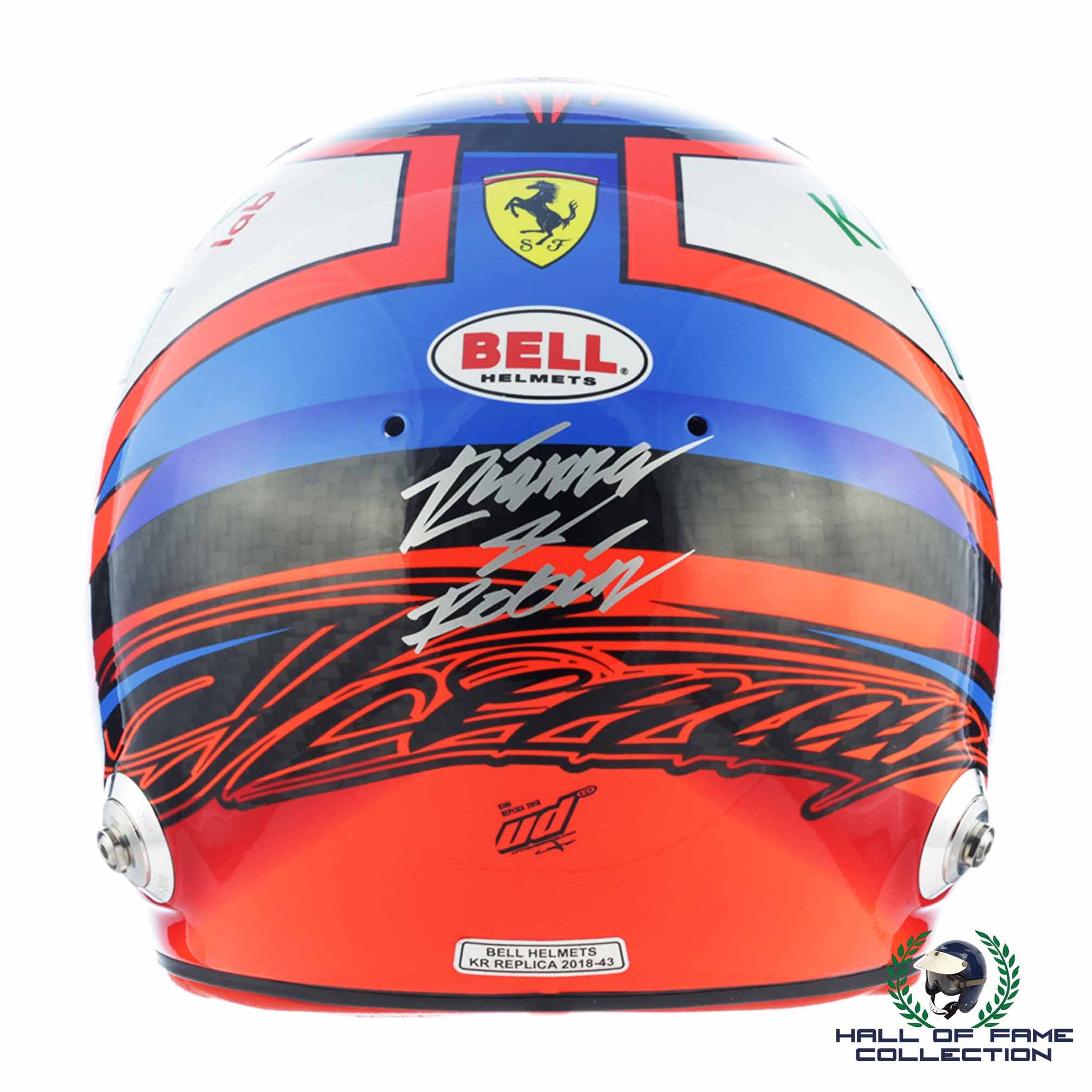 2018 Kimi Raikkonen Scuderia Ferrari Official Bell Replica F1 Helmet