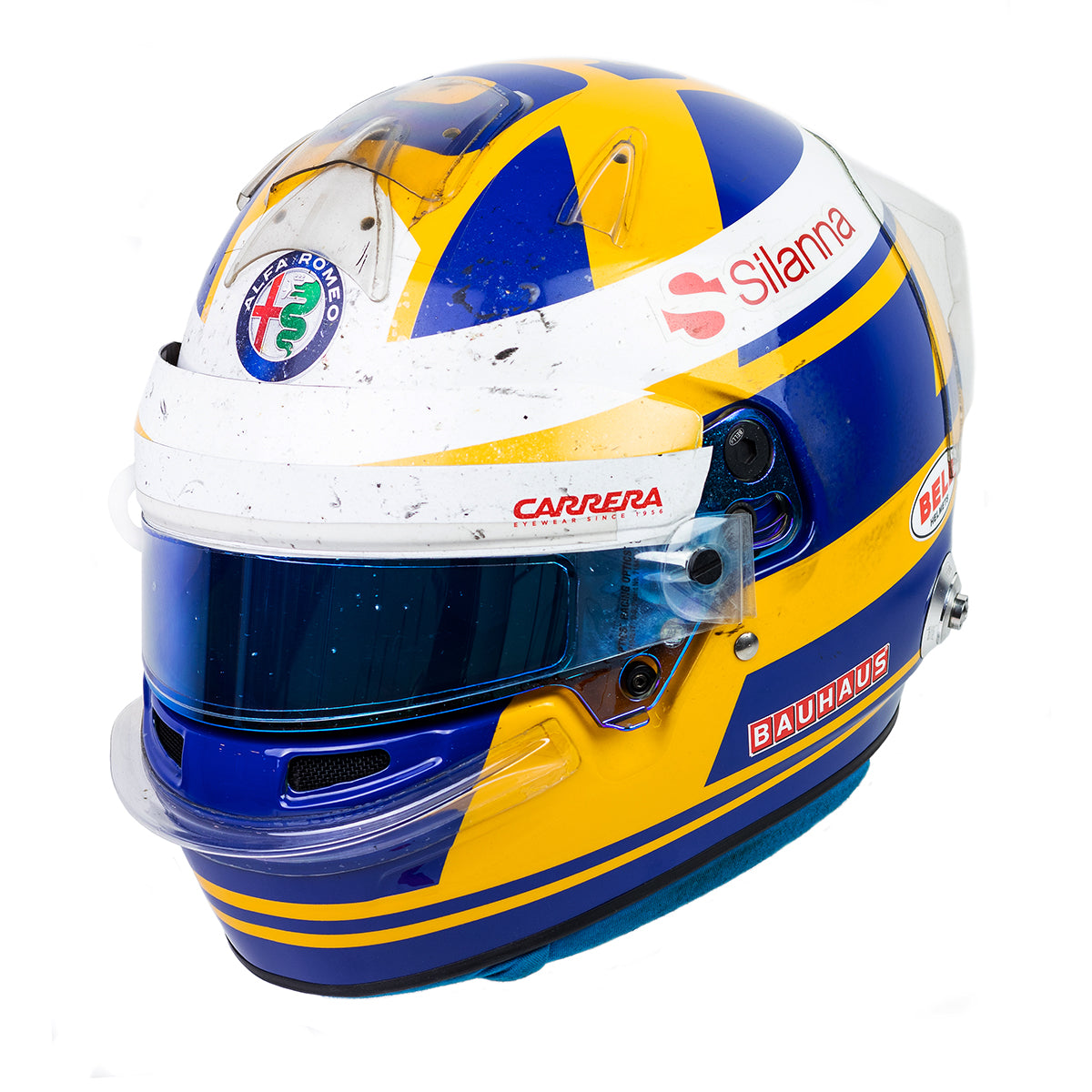 2018 Marcus Ericsson Race Used Alfa Romeo Sauber Bell HP7 EVO II F1 Helmet