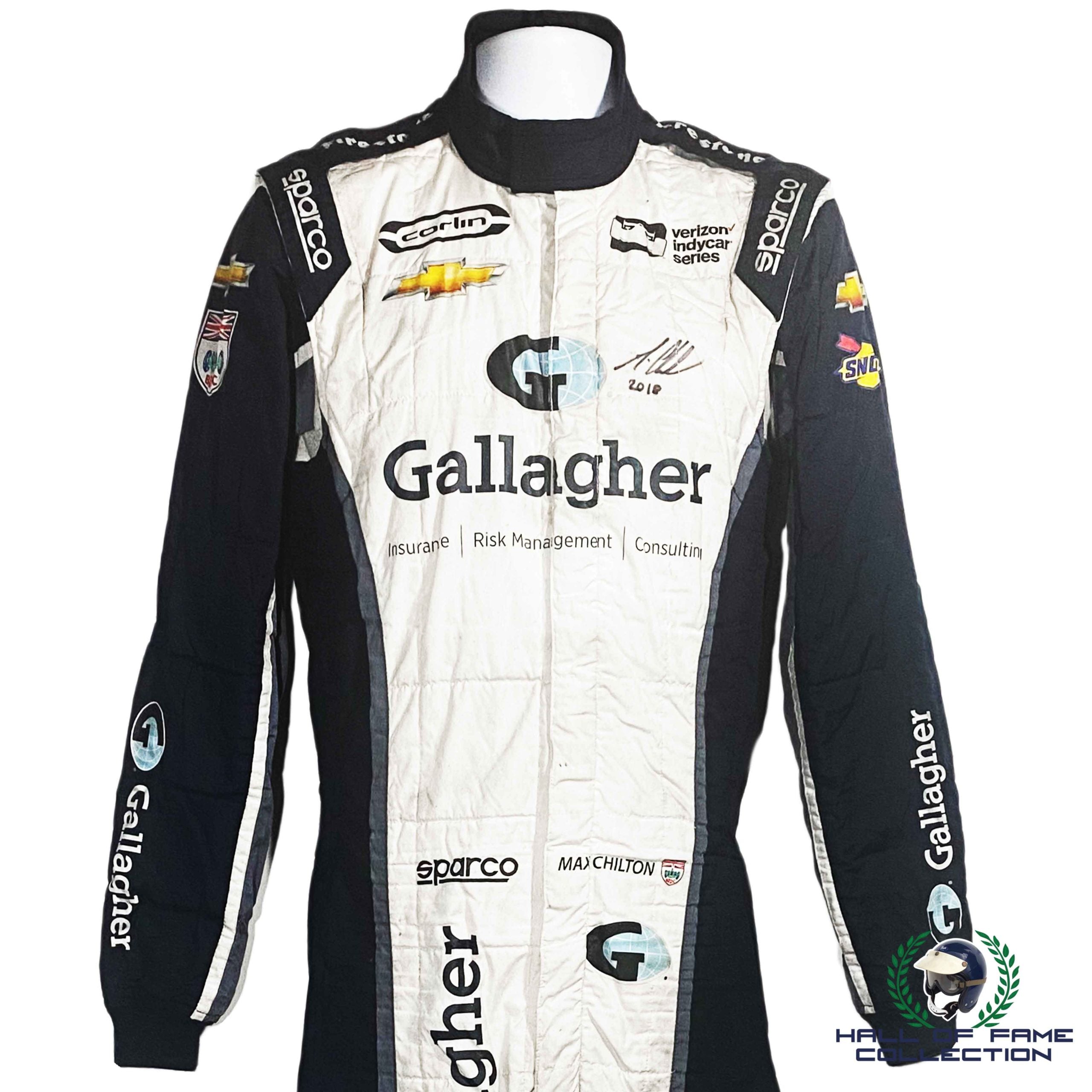 2018 Max Chilton Signed Race Used St Pete / Phoenix Ganassi IndyCar Suit