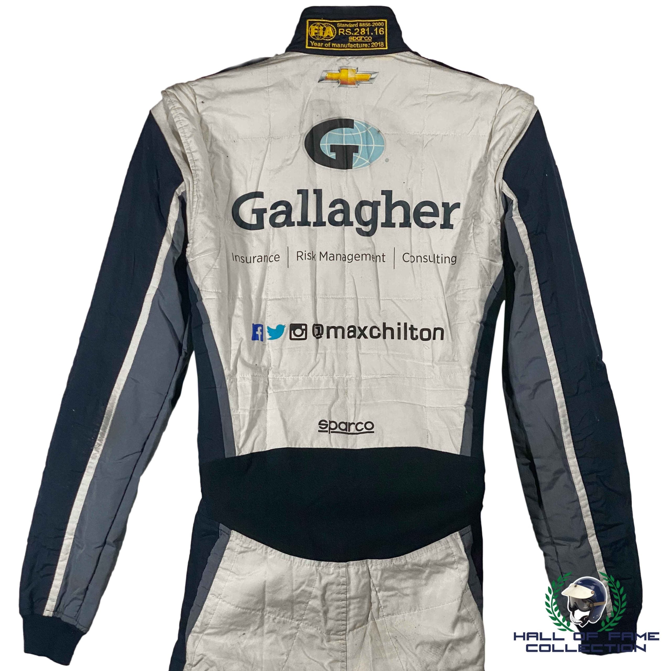 2018 Max Chilton Signed Race Used St Pete / Phoenix Ganassi IndyCar Suit