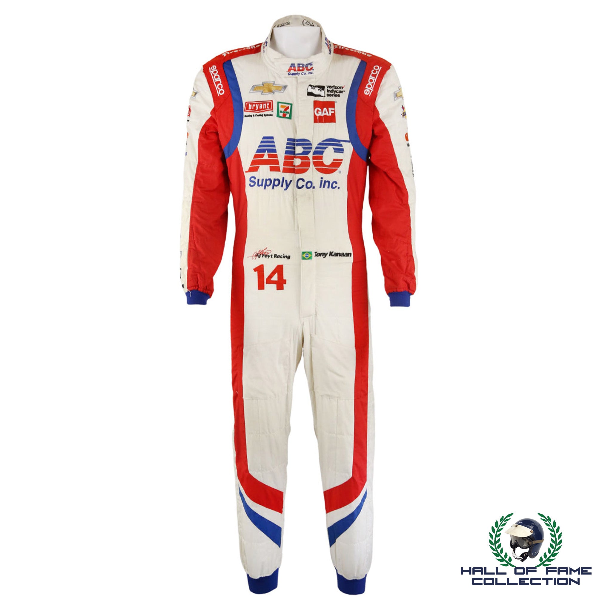 2018 Tony Kanaan Race Used AJ Foyt Racing IndyCar Suit