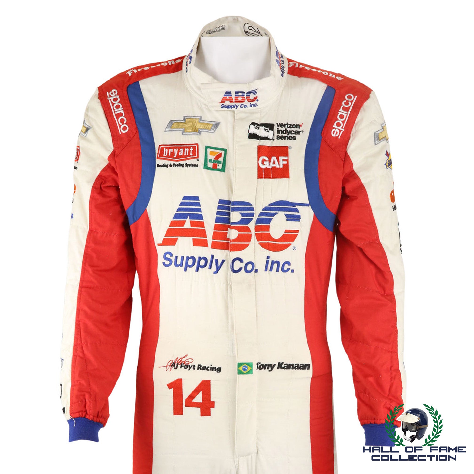 2018 Tony Kanaan Race Used AJ Foyt Racing IndyCar Suit