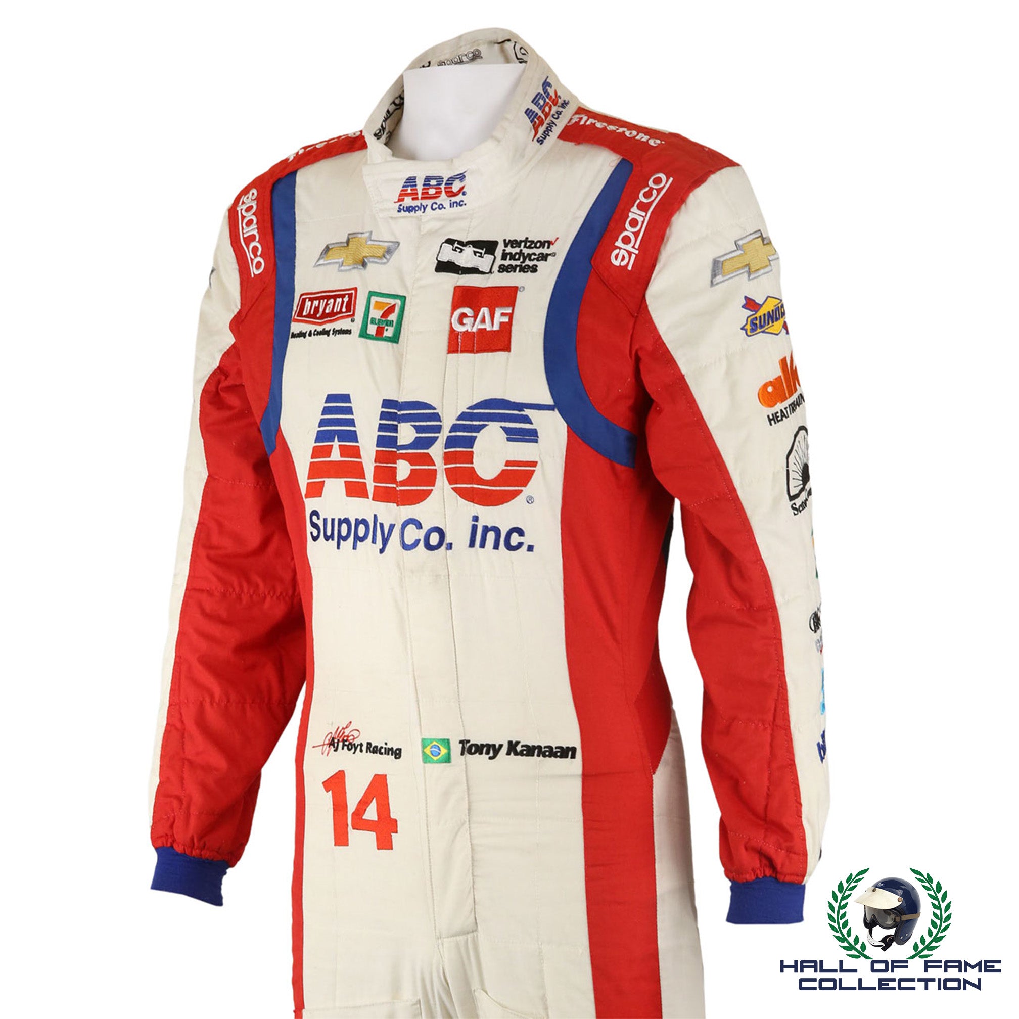 2018 Tony Kanaan Race Used AJ Foyt Racing IndyCar Suit