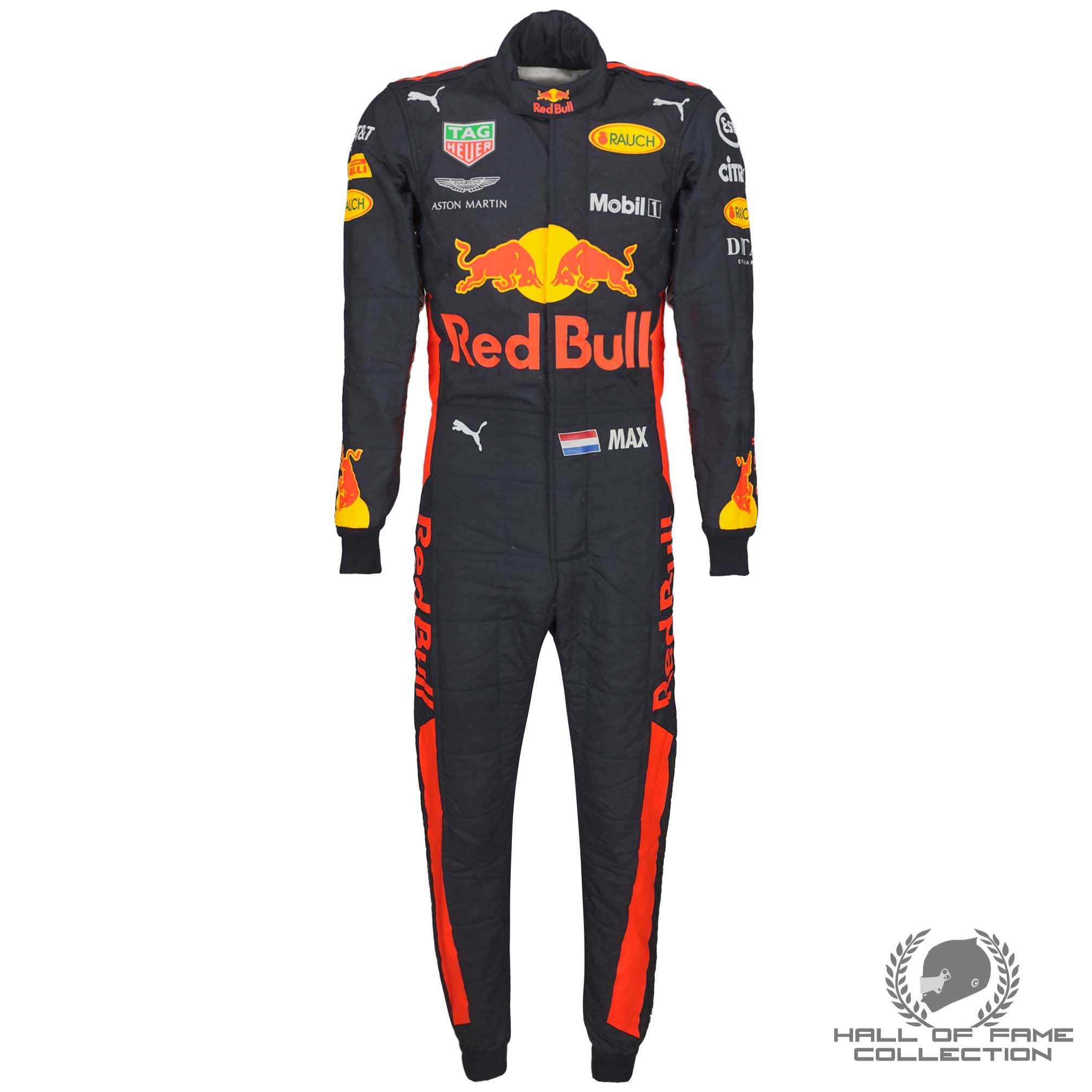 2018 Max Verstappen Azerbaijan GP Used Red Bull F1 Suit