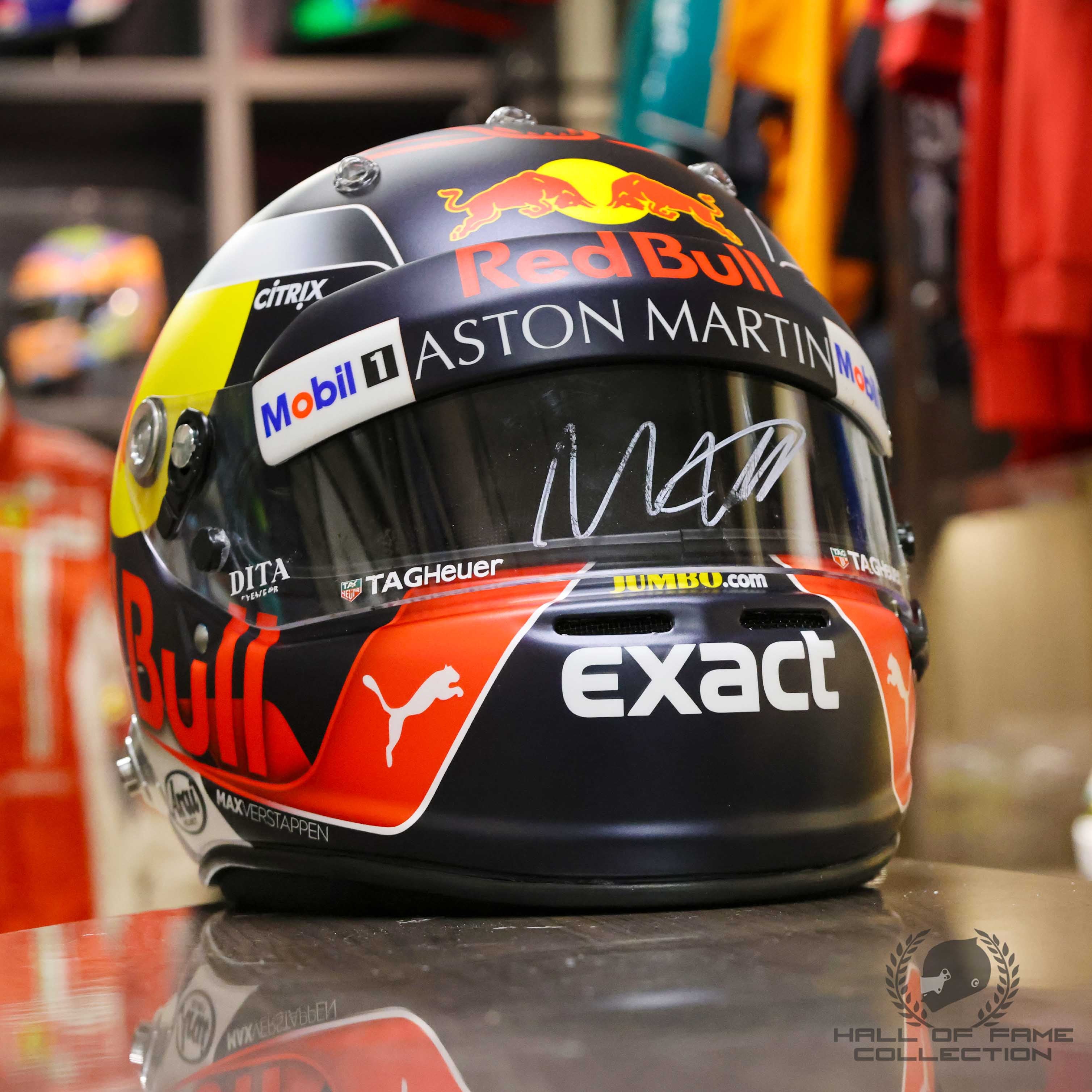 2018 Max Verstappen Signed Red Bull Racing Replica F1 Helmet