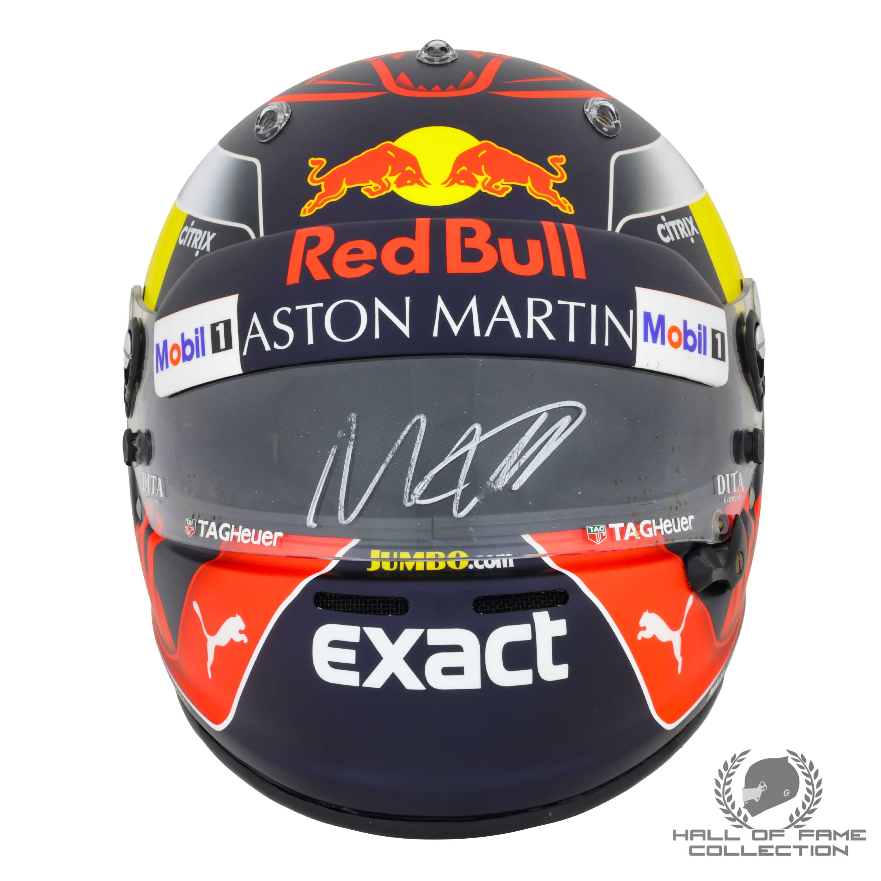 2018 Max Verstappen Signed Red Bull Racing Replica F1 Helmet