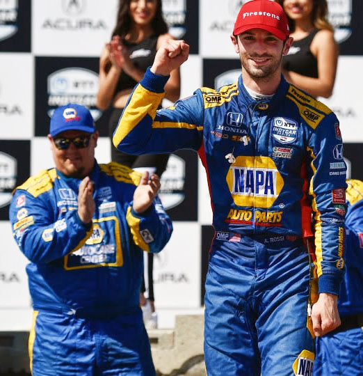 2019 Alexander Rossi Long Beach Grand Prix Race Winning Andretti Autosport OMP IndyCar Suit