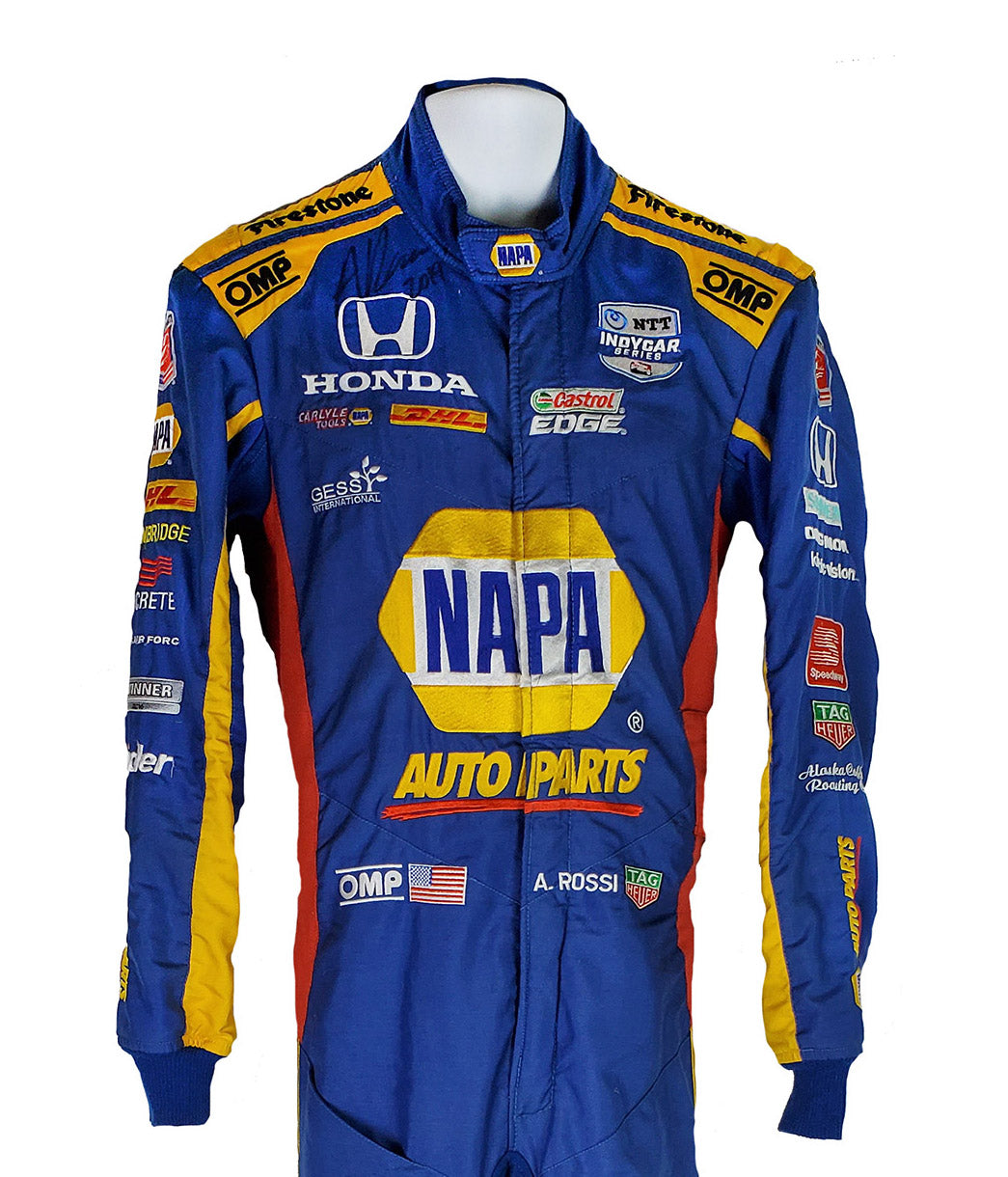 2019 Alexander Rossi Signed Race Used Andretti Autosport IndyCar Suit