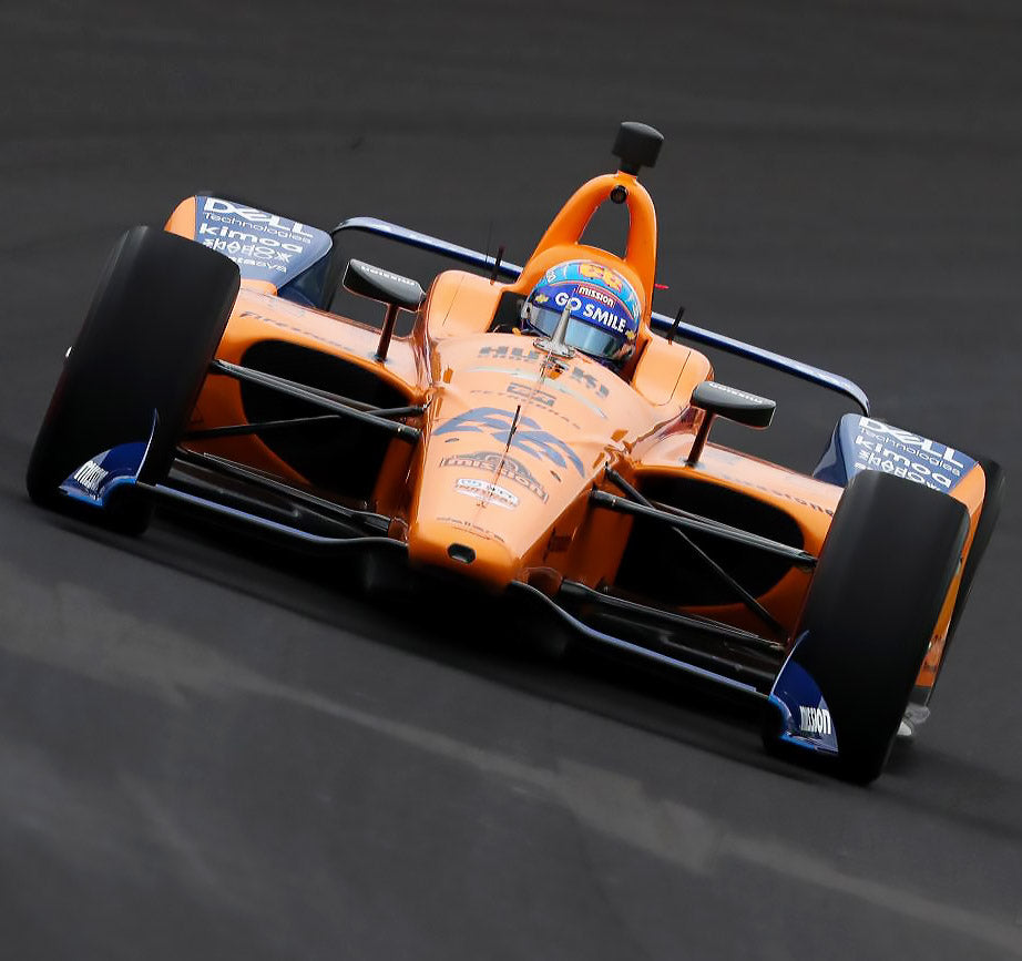 2019 Fernando Alonso Practice Used McLaren Bell HP-7 Indy 500 Helmet