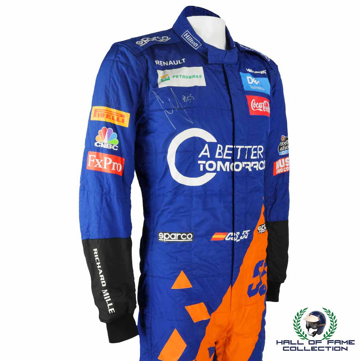 2019 Carlos Sainz Signed Chinese GP Used McLaren F1 Suit