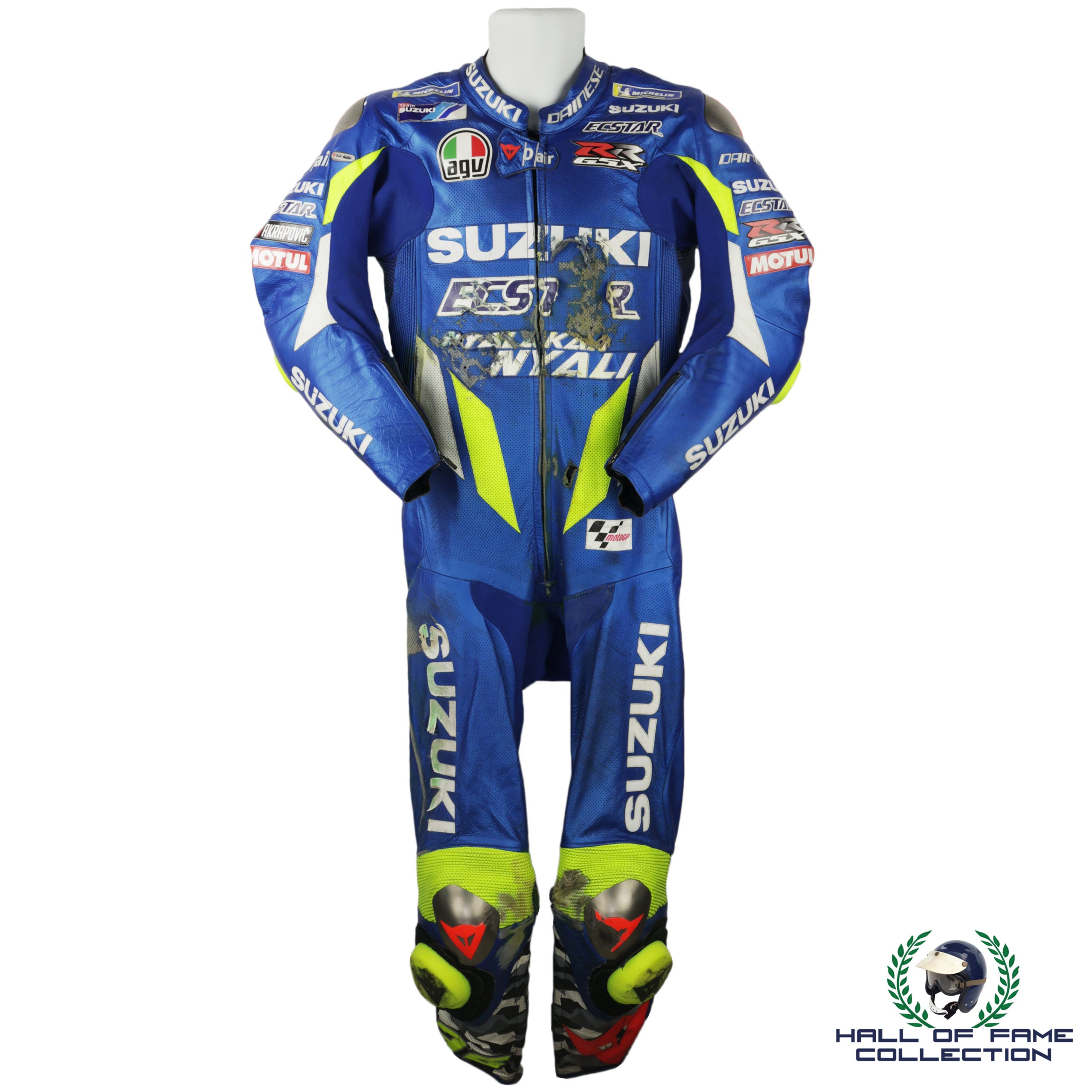 2019 Joan Mir Brno Crash Used Team Suzuki MotoGP Leathers