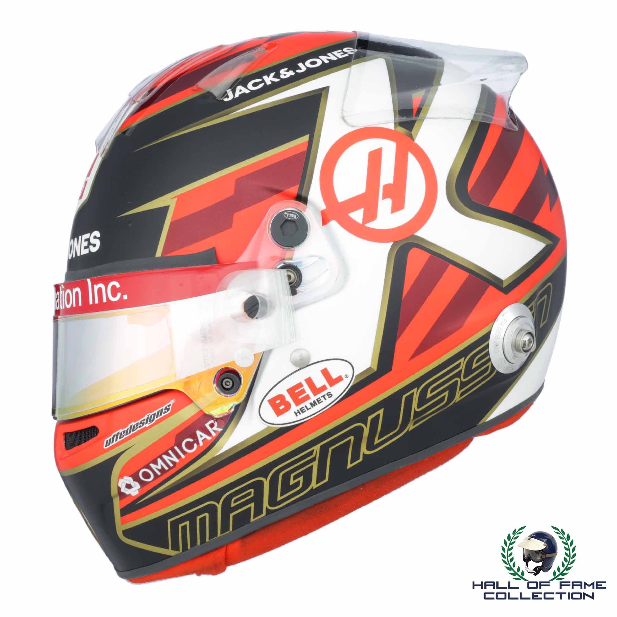 2019 Kevin Magnussen Italian GP Used Haas F1 Helmet