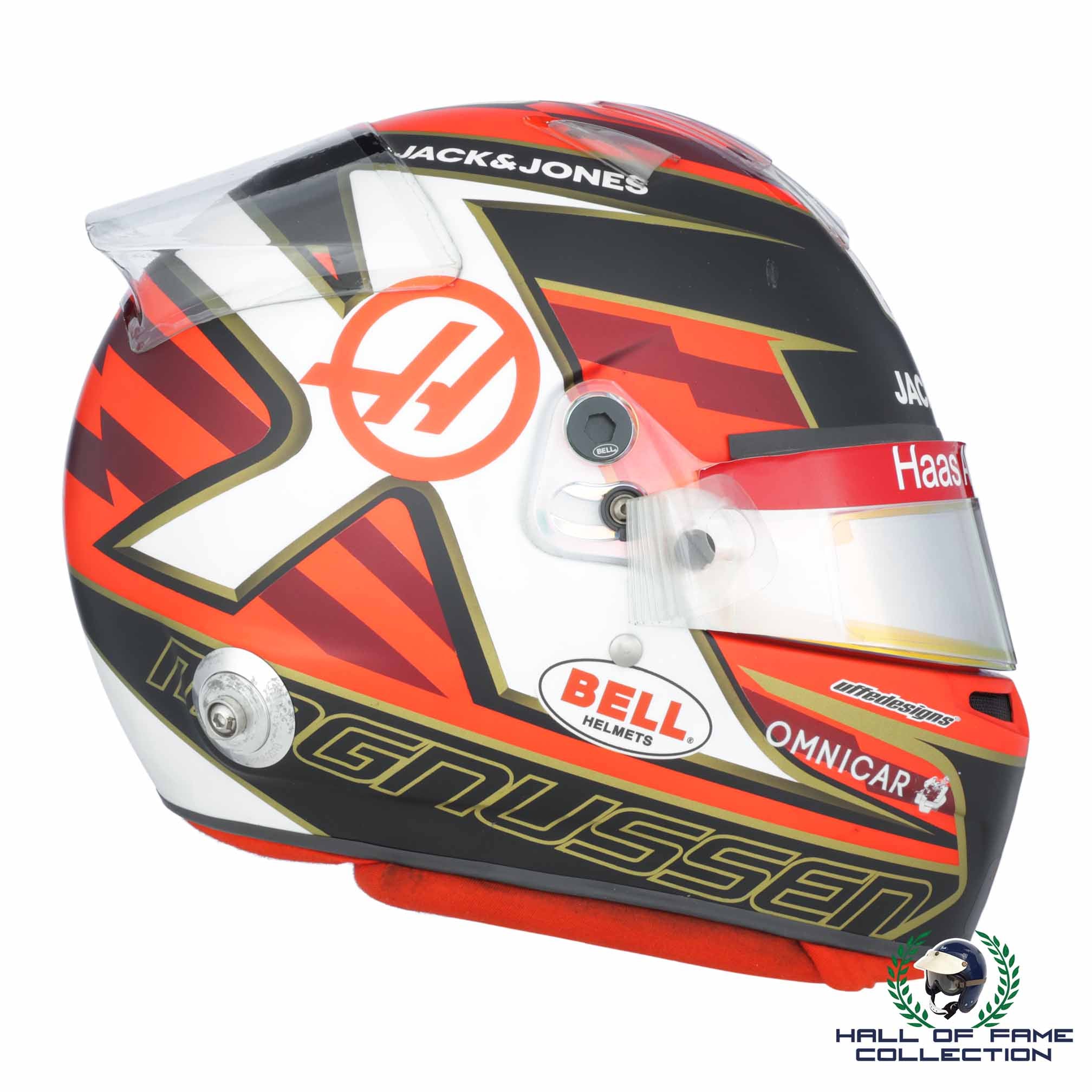 2019 Kevin Magnussen Italian GP Used Haas F1 Helmet