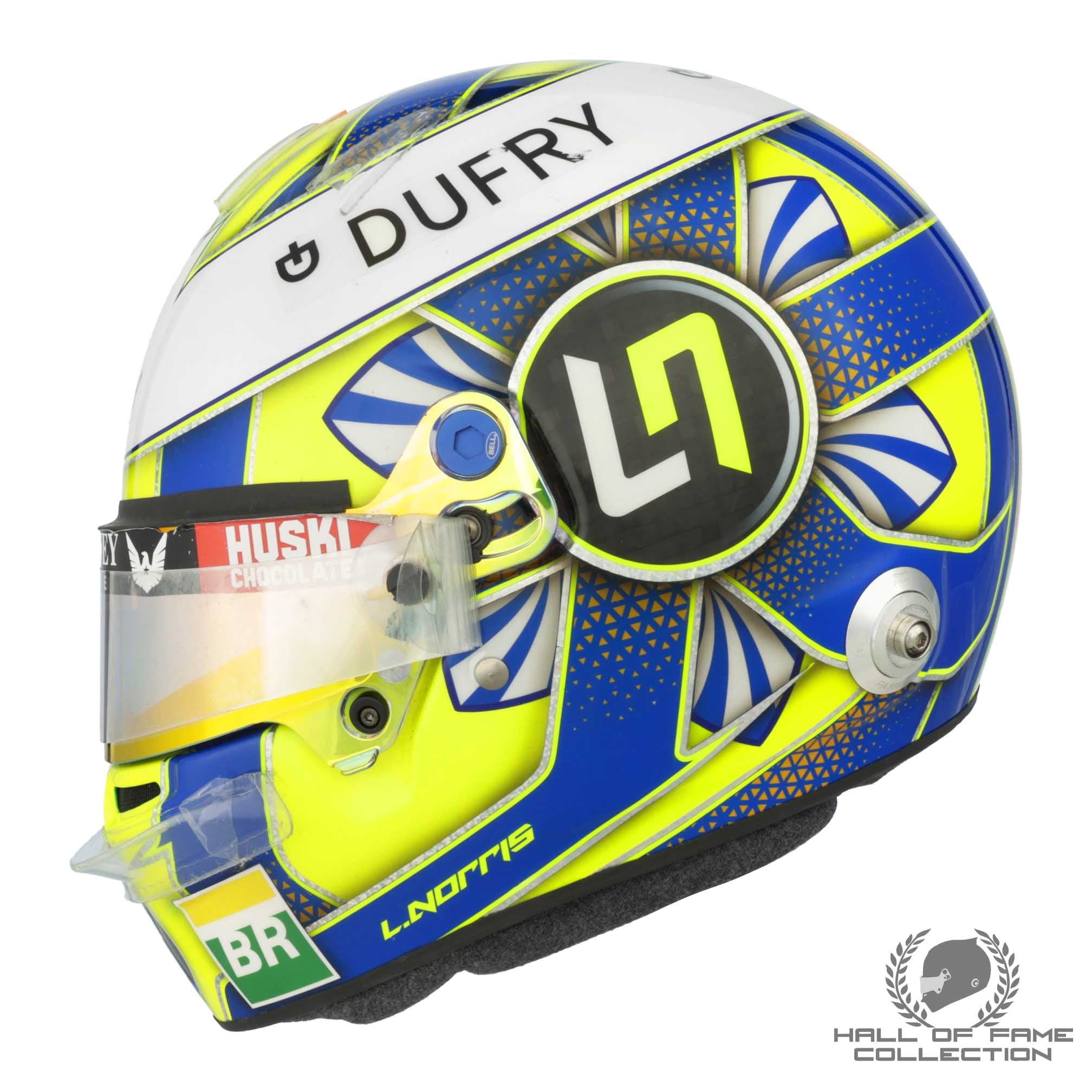 2019 Lando Norris Austrian GP Race Used McLaren F1 Helmet