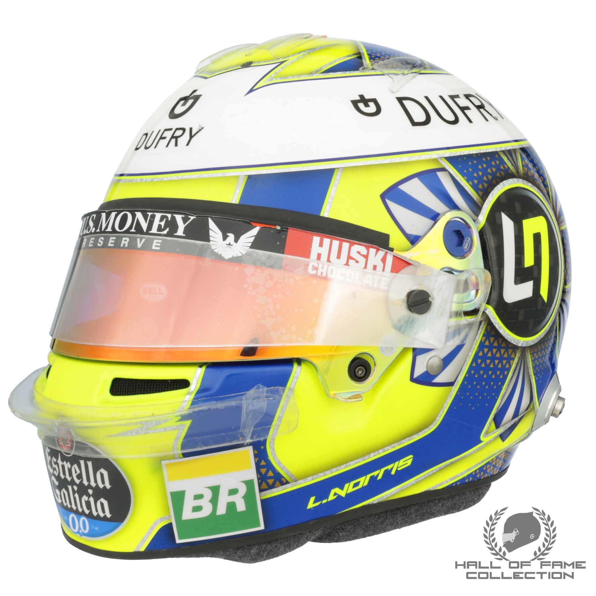 2019 Lando Norris Austrian GP Race Used McLaren F1 Helmet