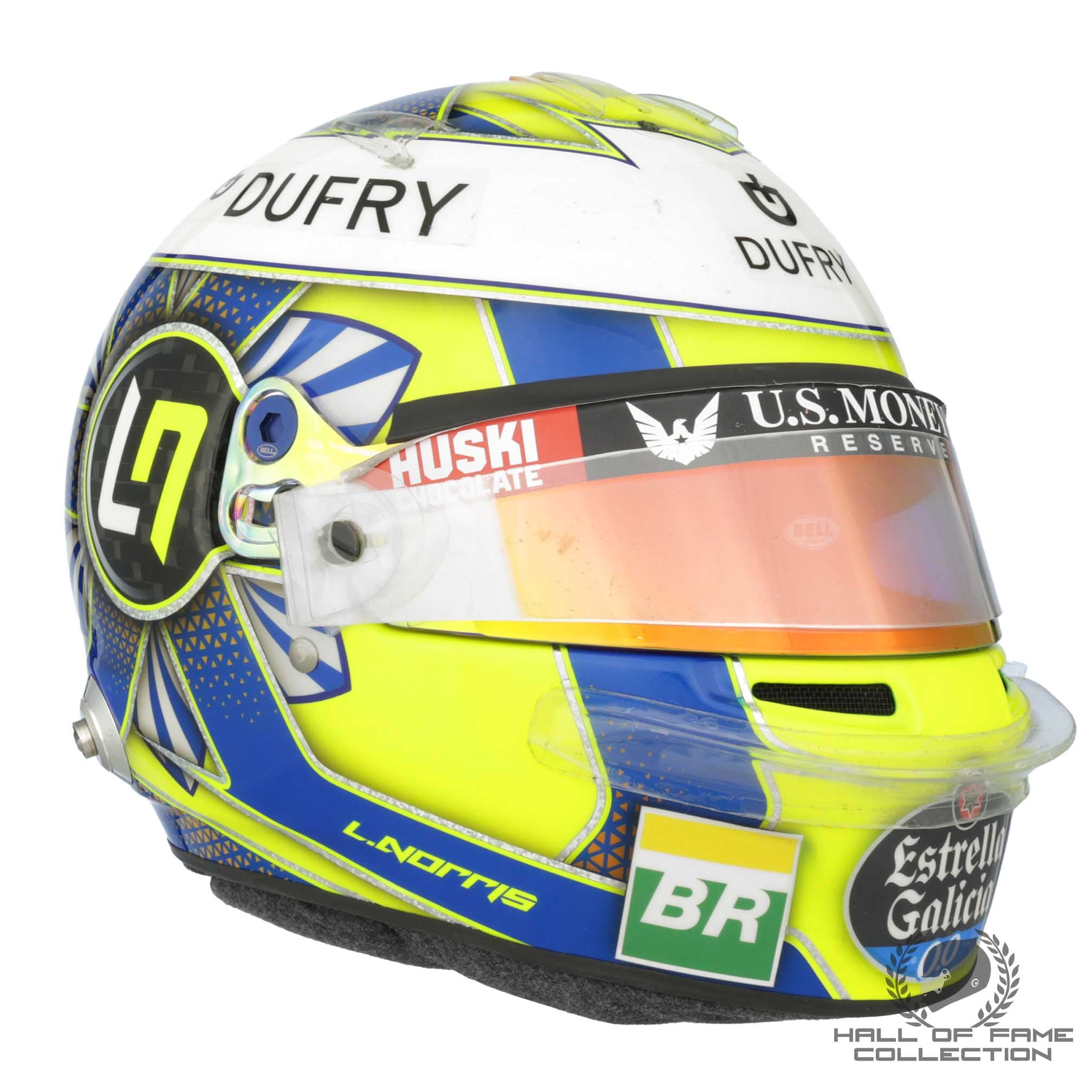 2019 Lando Norris Austrian GP Race Used McLaren F1 Helmet