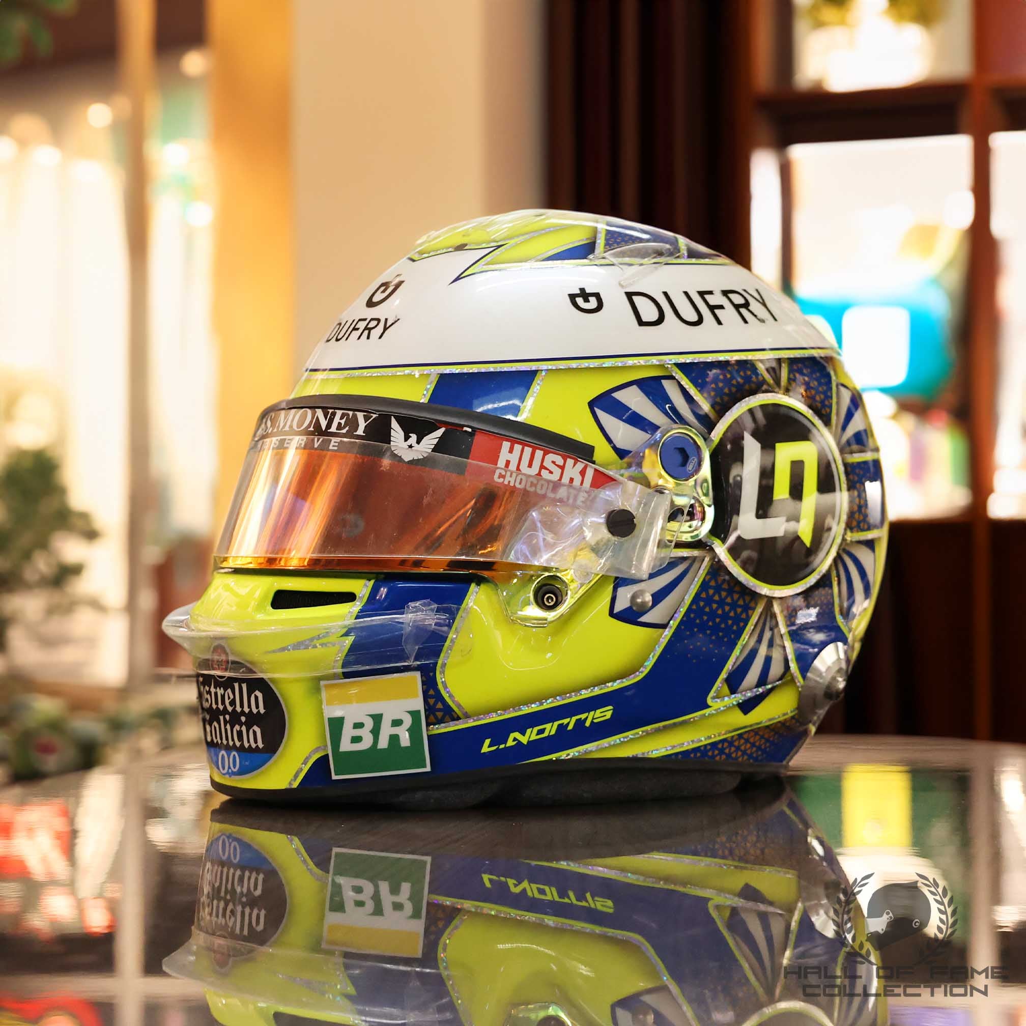 2019 Lando Norris Austrian GP Race Used McLaren F1 Helmet