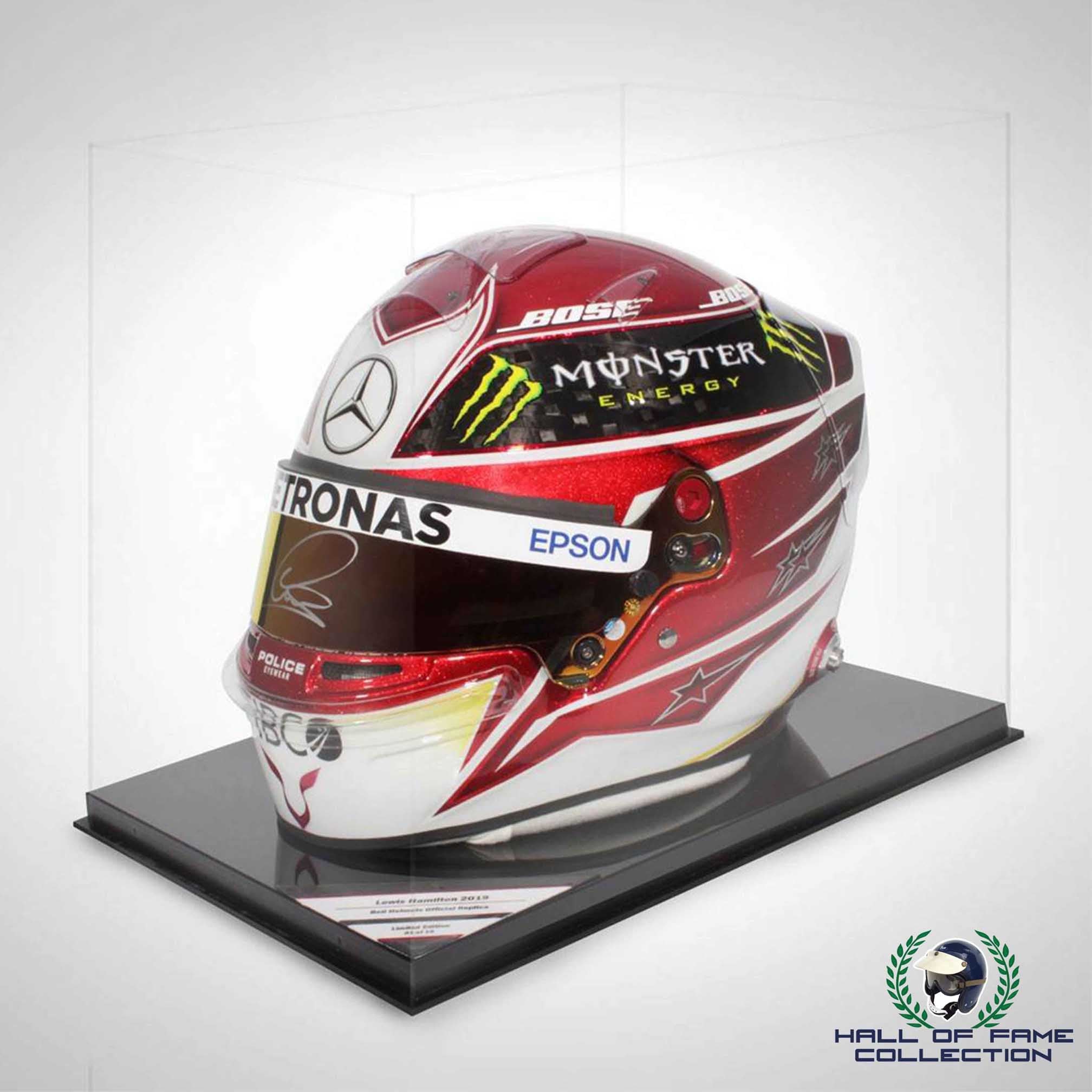 2019 Lewis Hamilton Signed Official Limited Edition Bell Replica HP77