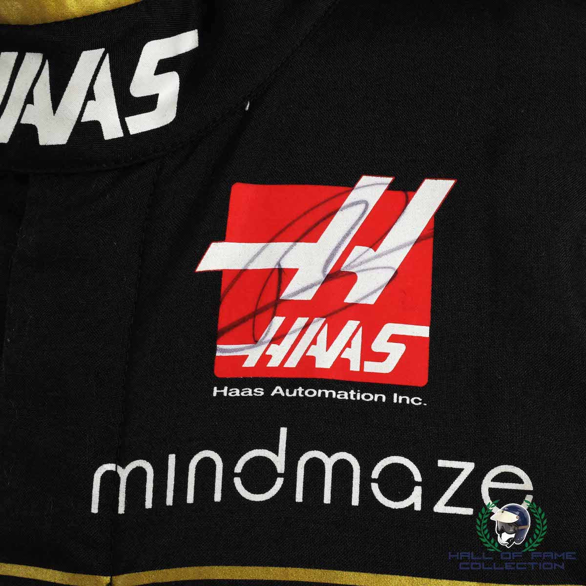 2019 Romain Grosjean Signed Race Used Haas F1 Suit