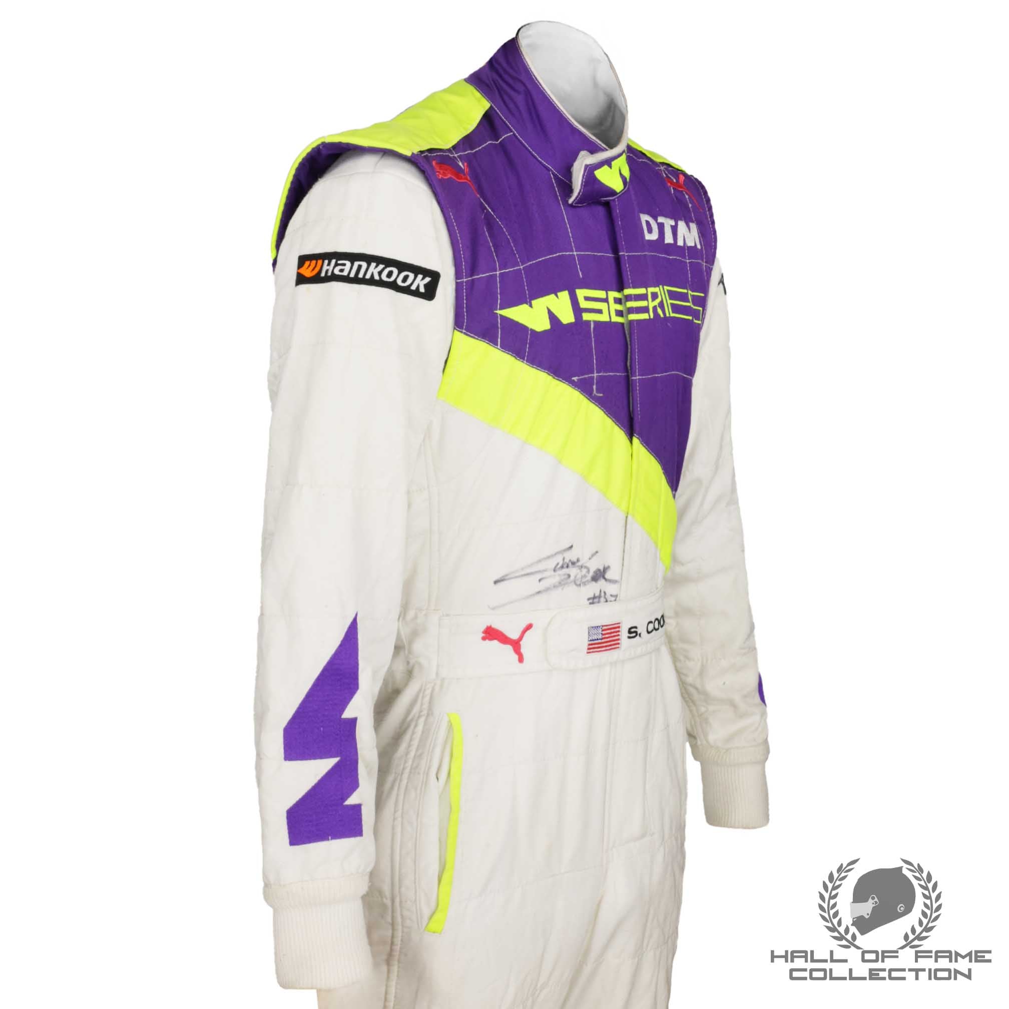 2019 Sabre Cook Signed Race Used W Series Suit