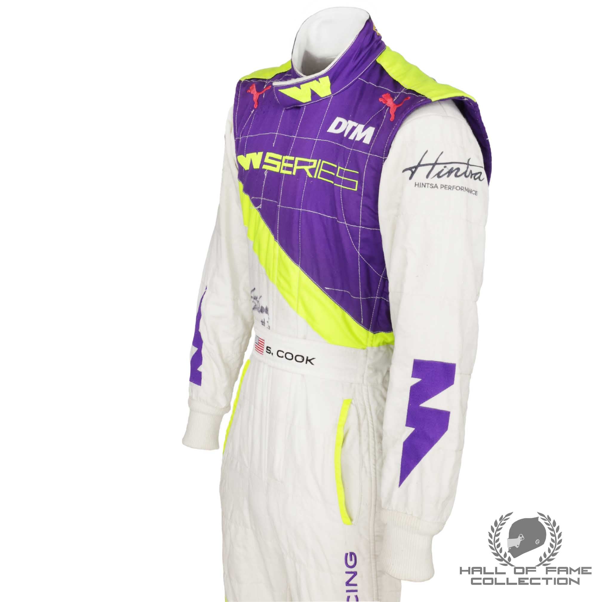 2019 Sabre Cook Signed Race Used W Series Suit