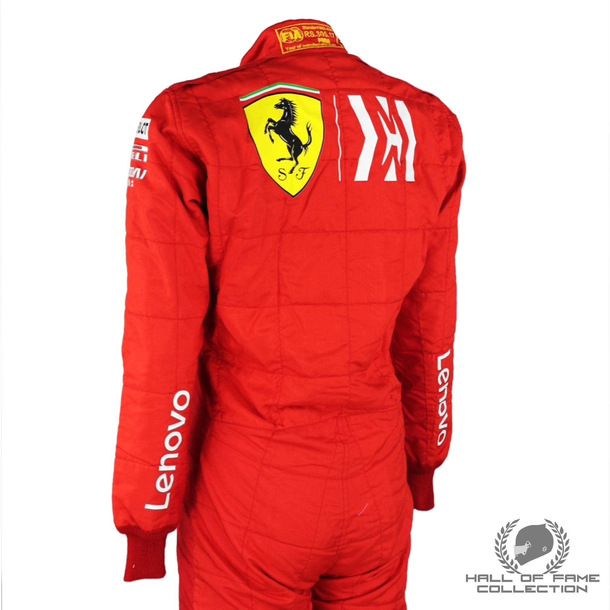 2019 Sebastian Vettel Brazilian GP Used Scuderia Ferrari F1 Suit