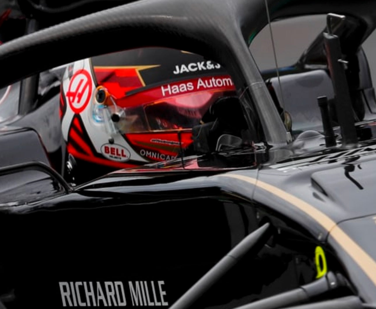 2019 Kevin Magnussen Italian GP Used Haas F1 Helmet