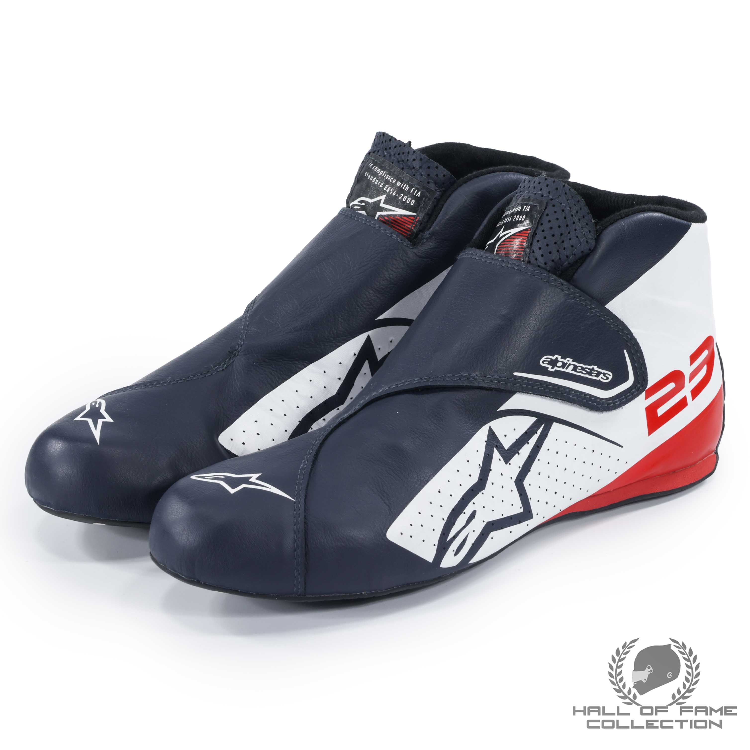 2019 Alex Albon Race Used Rookie Season Scuderia Toro Rosso F1 Boots