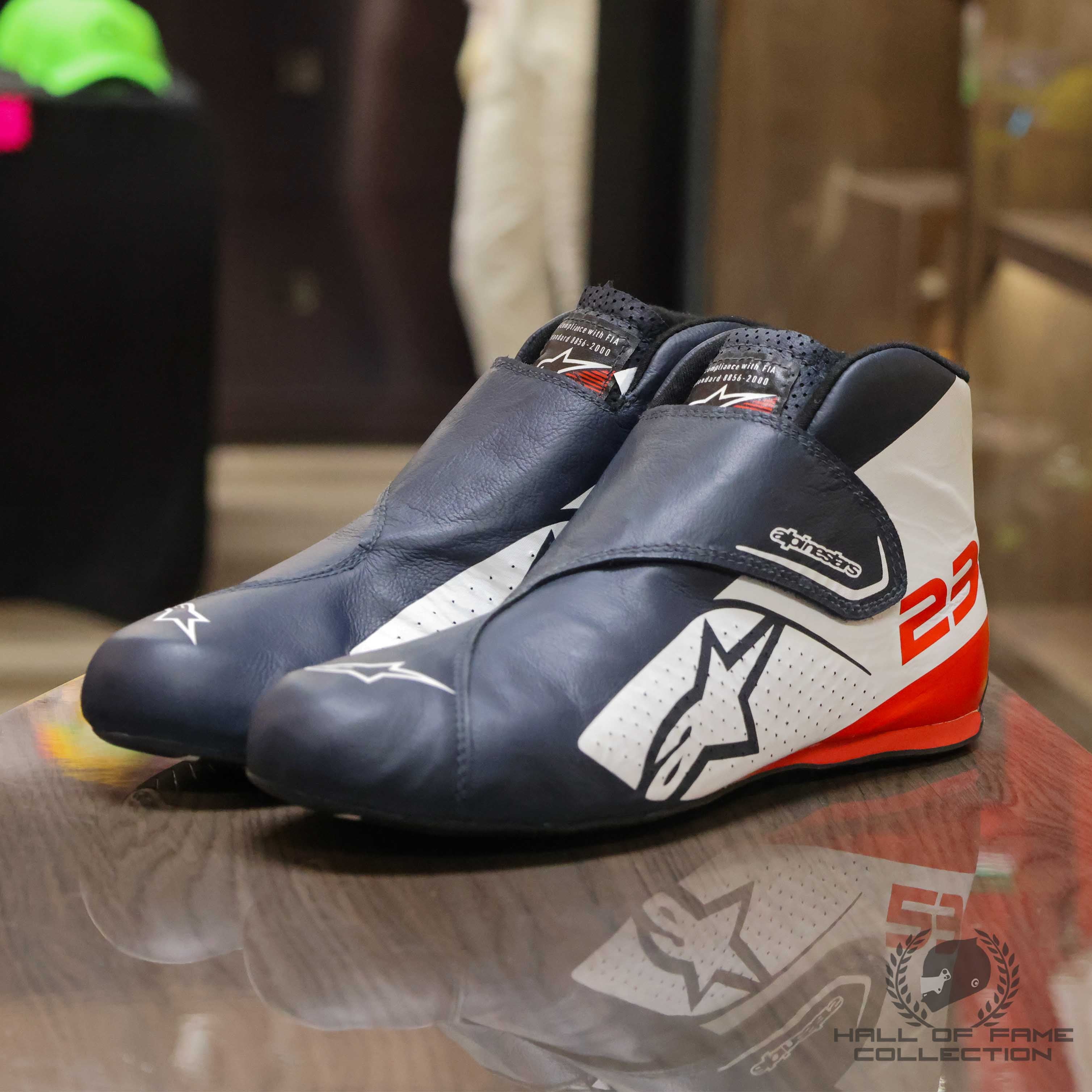 2019 Alex Albon Race Used Rookie Season Scuderia Toro Rosso F1 Boots