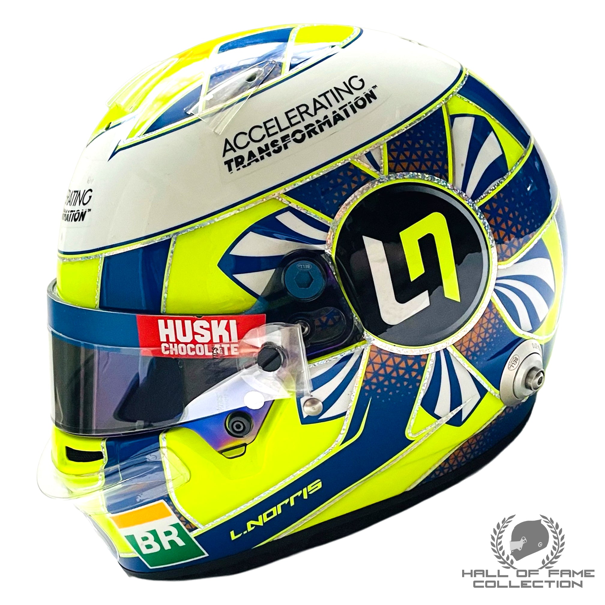 2019 Lando Norris Spanish Grand Prix Used McLaren F1 Helmet