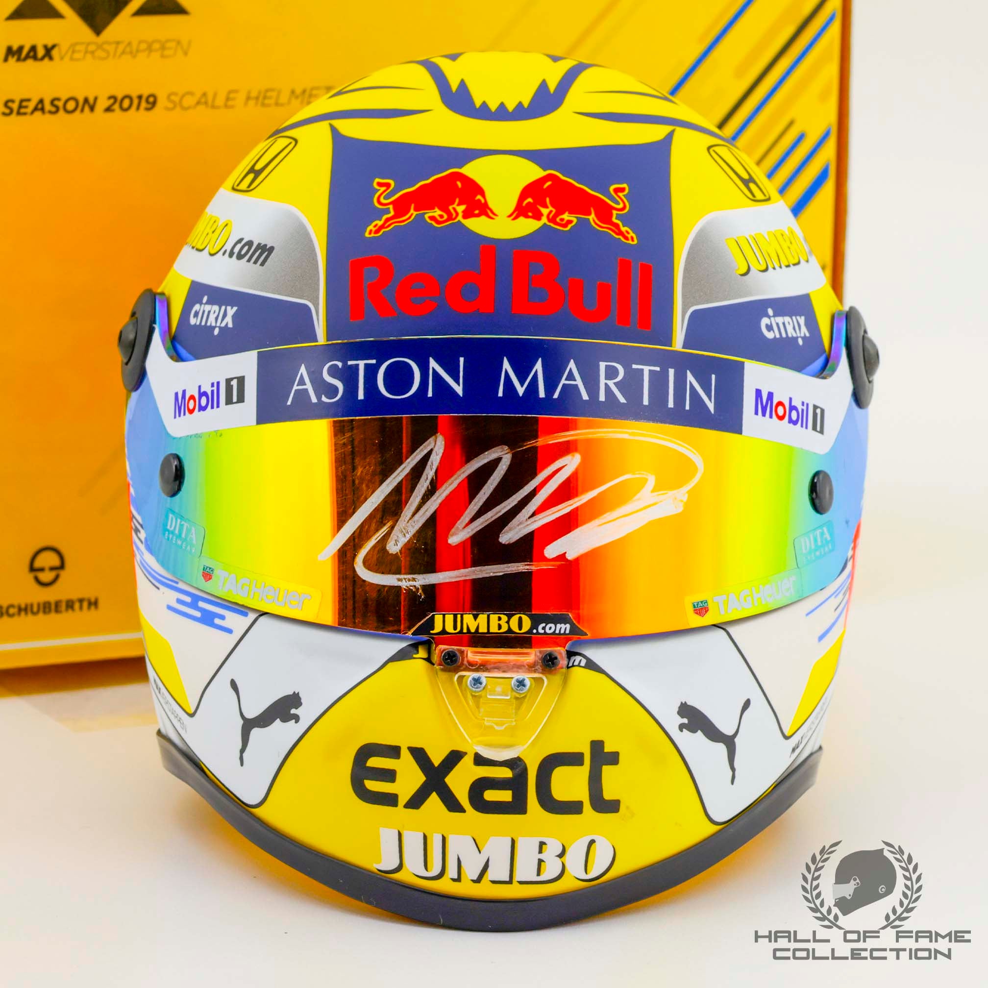 2019 Max Verstappen Signed Austria GP Red Bull Racing 1:2 Scale F1 Helmet