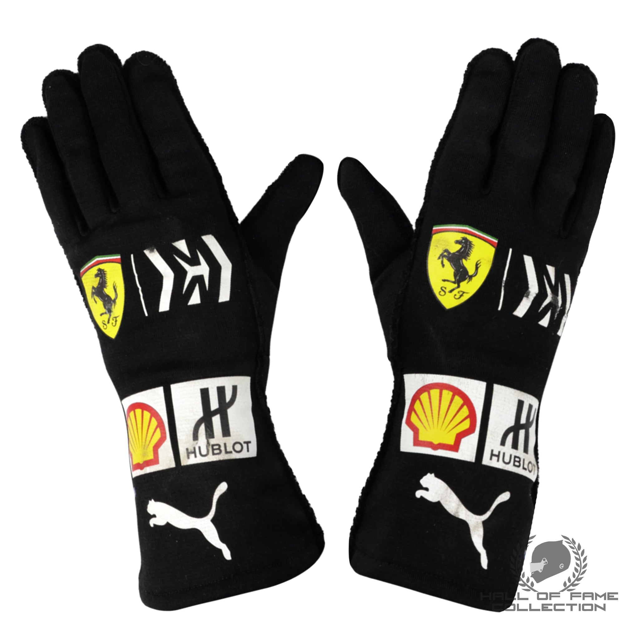 2019 Sebastian Vettel Race Used Scuderia Ferrari  Mission Winnow F1 Gloves