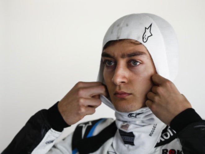 2019 George Russell Race Used Williams Mercedes F1 Balaclava