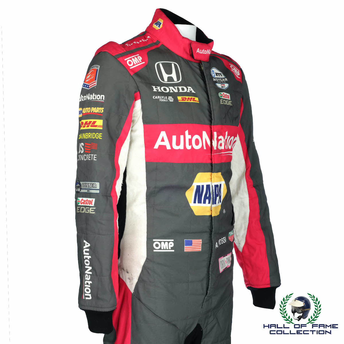 2020 Alexander Rossi Signed St. Pete Race Used Andretti Autosport IndyCar Suit