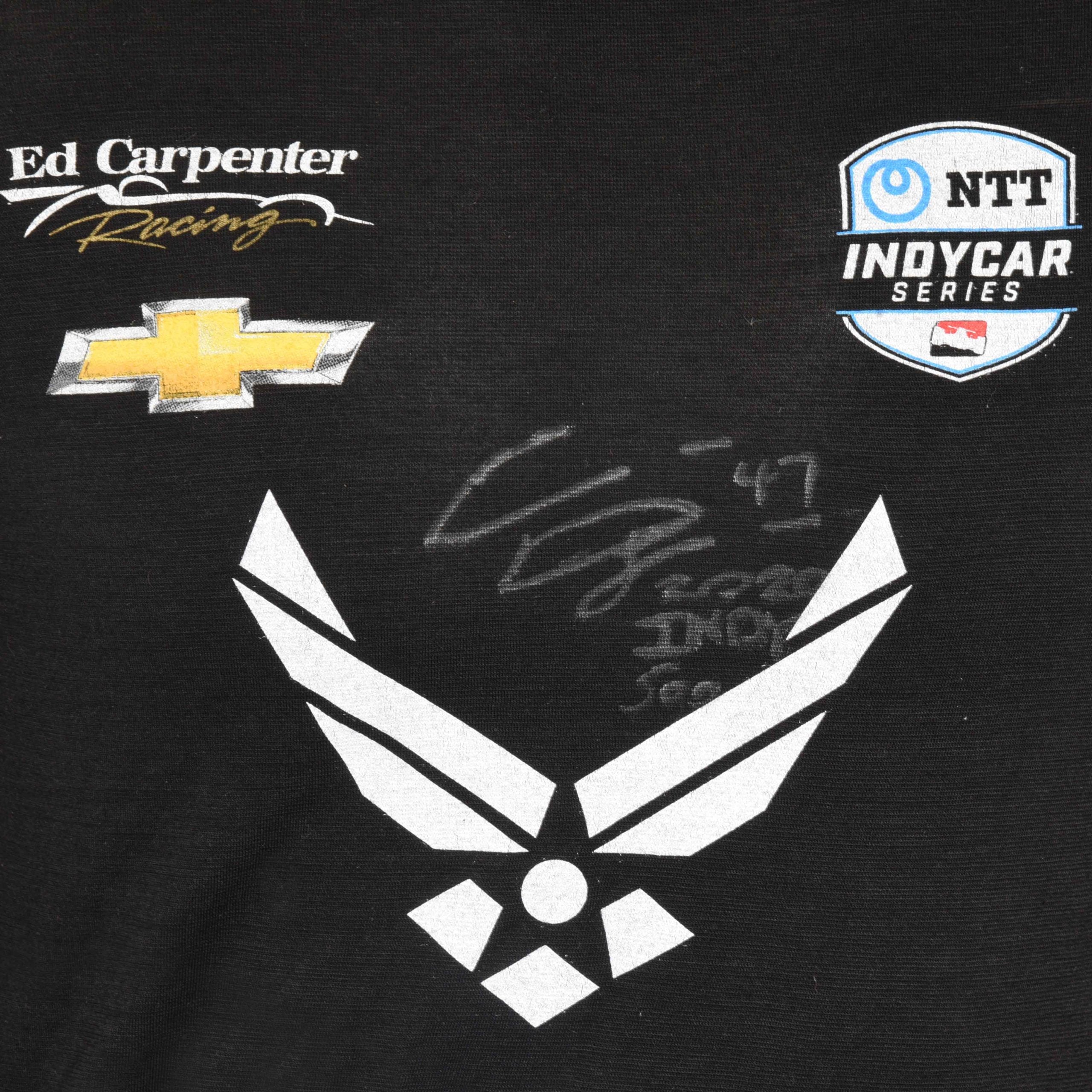 2020 Conor Daly Signed Race Used Indy 500 Ed Carpenter Racing IndyCar Nomex