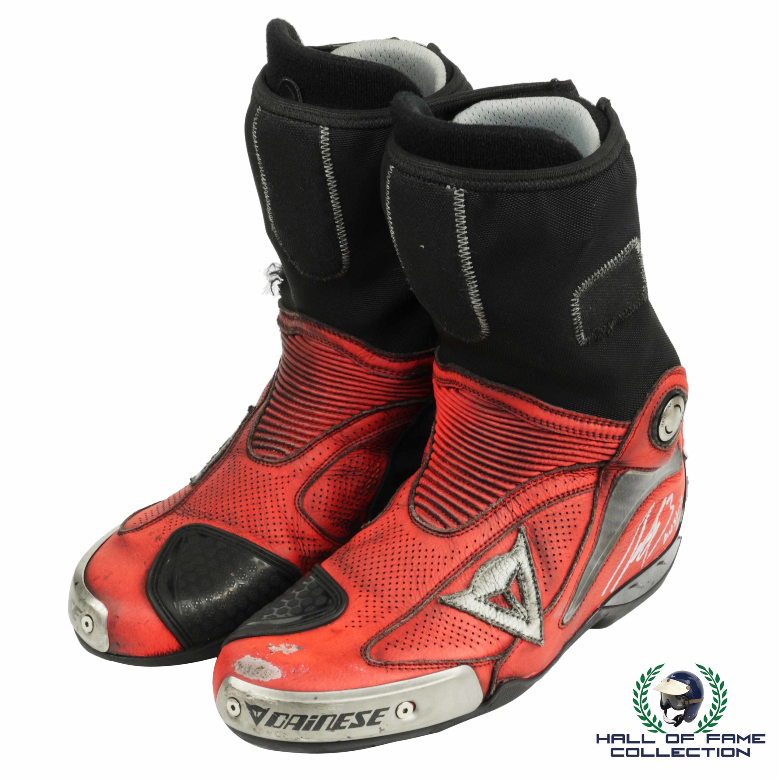 2020 Jack Miller Signed Race Used Ducati Dainese MotoGp Boots