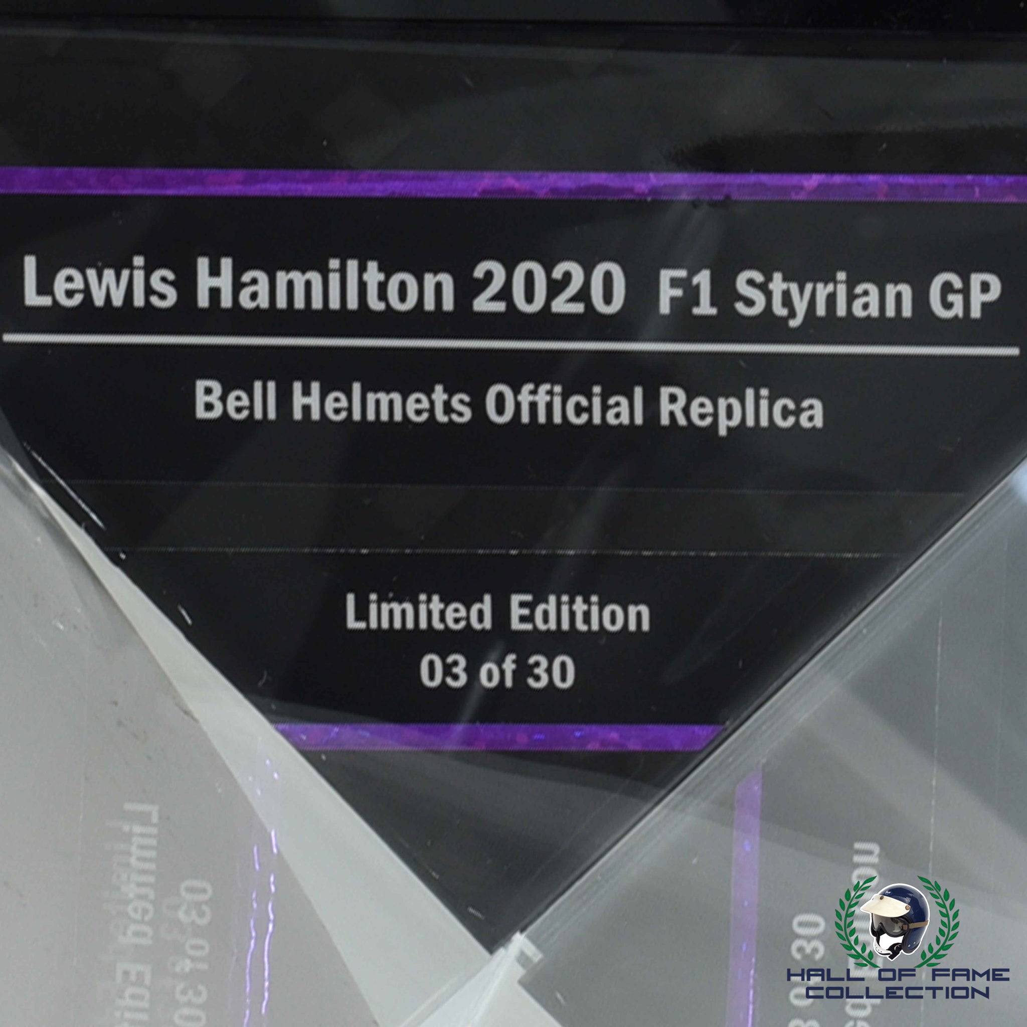 2020 Lewis Hamilton Signed one of 30 Limited Edition Styrian GP Replica F1 Helmet