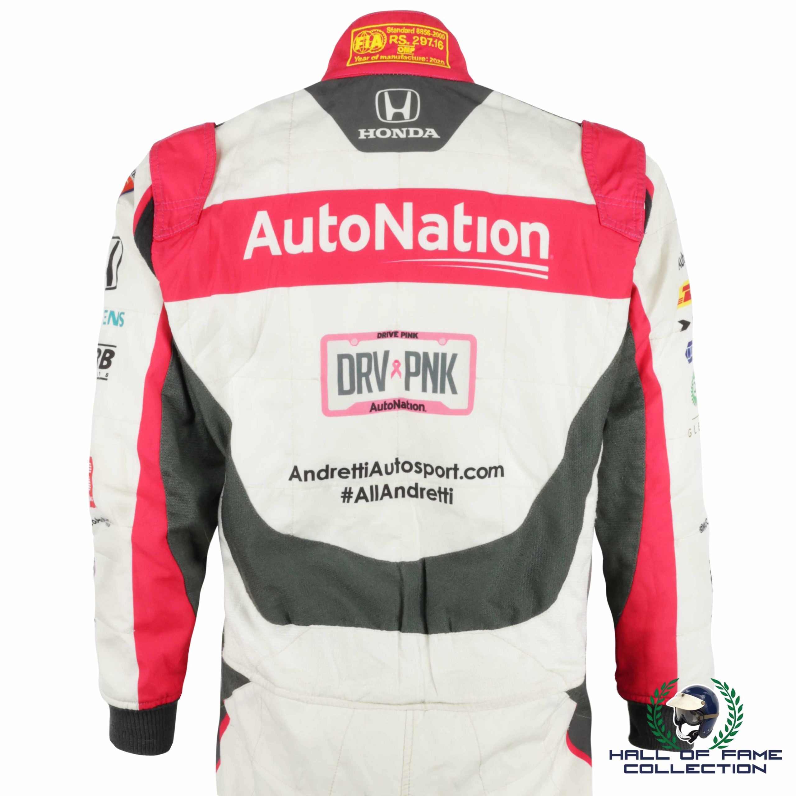 2020 Marco Andretti Signed Indianapolis GP Race Used Andretti Autosport IndyCar Suit