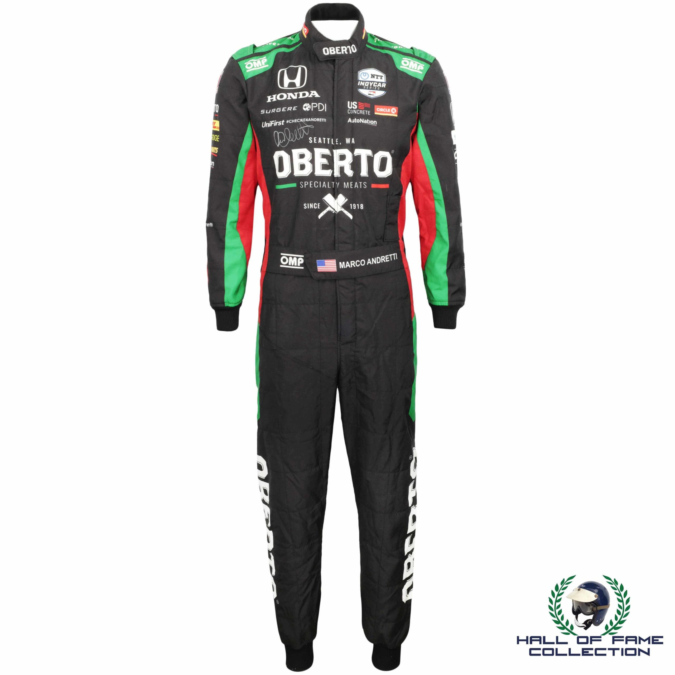 2020 Marco Andretti Signed Gateway Used Andretti Autosport IndyCar Suit