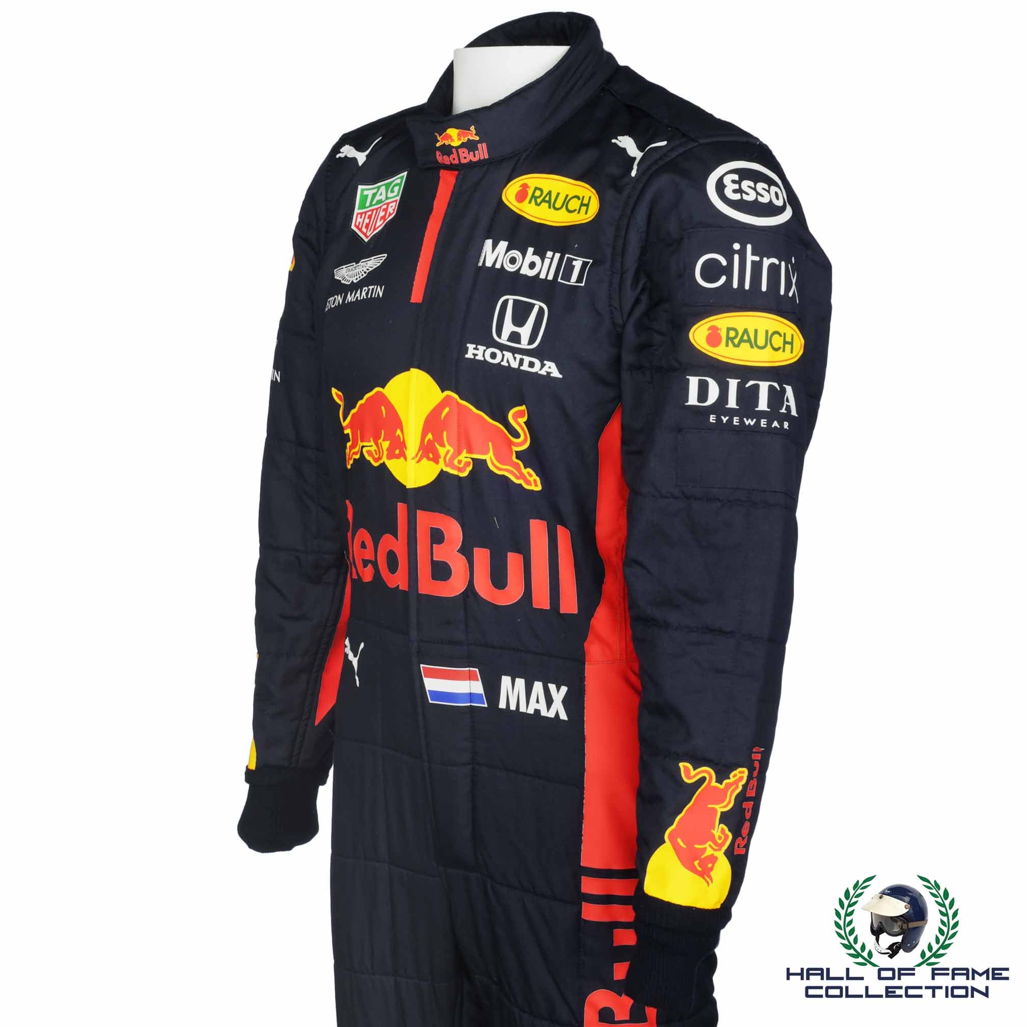 2020 Max Verstappen Tuscan GP Used Red Bull Racing F1 Suit