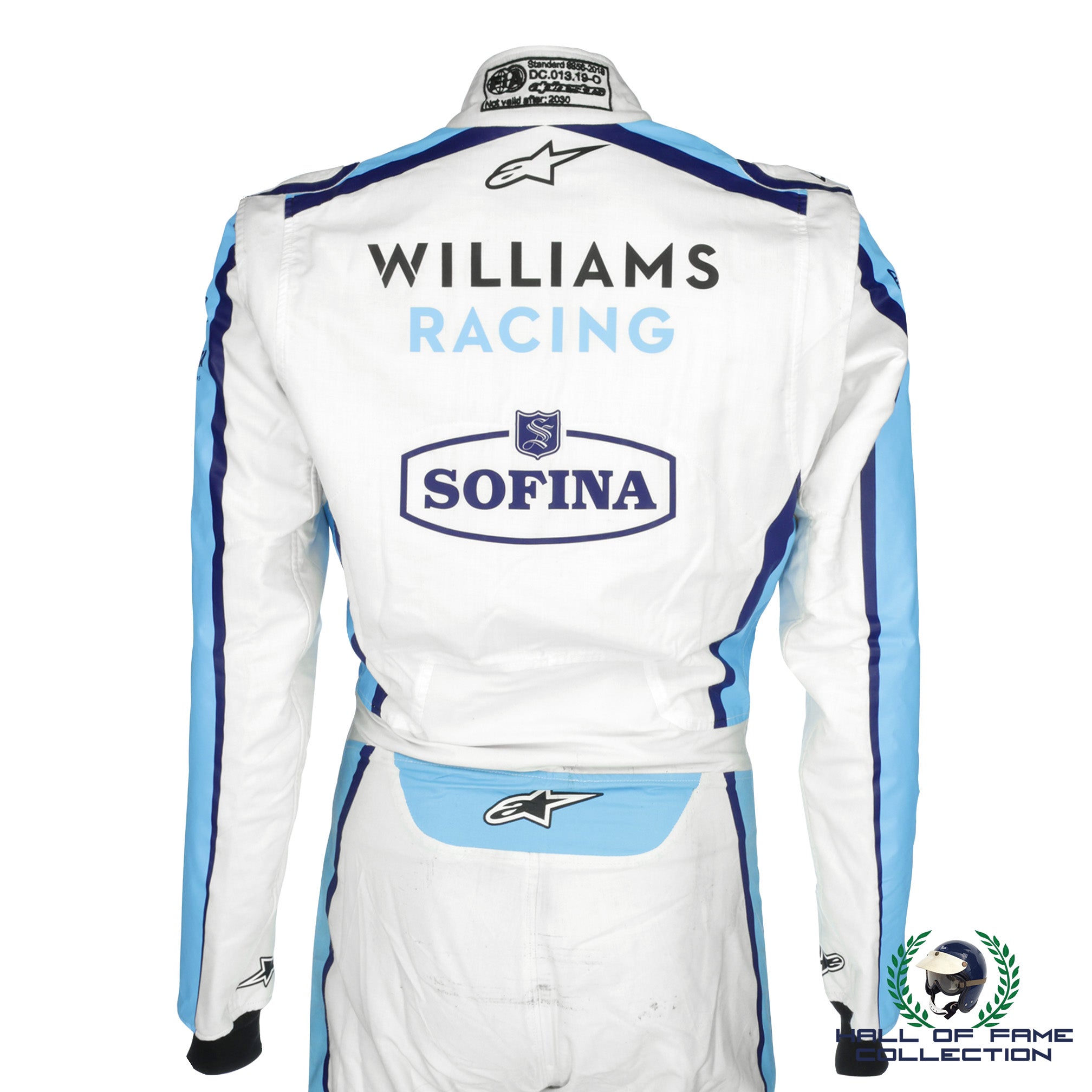 2020 Nicholas Latifi Signed Race Used Williams F1 Suit